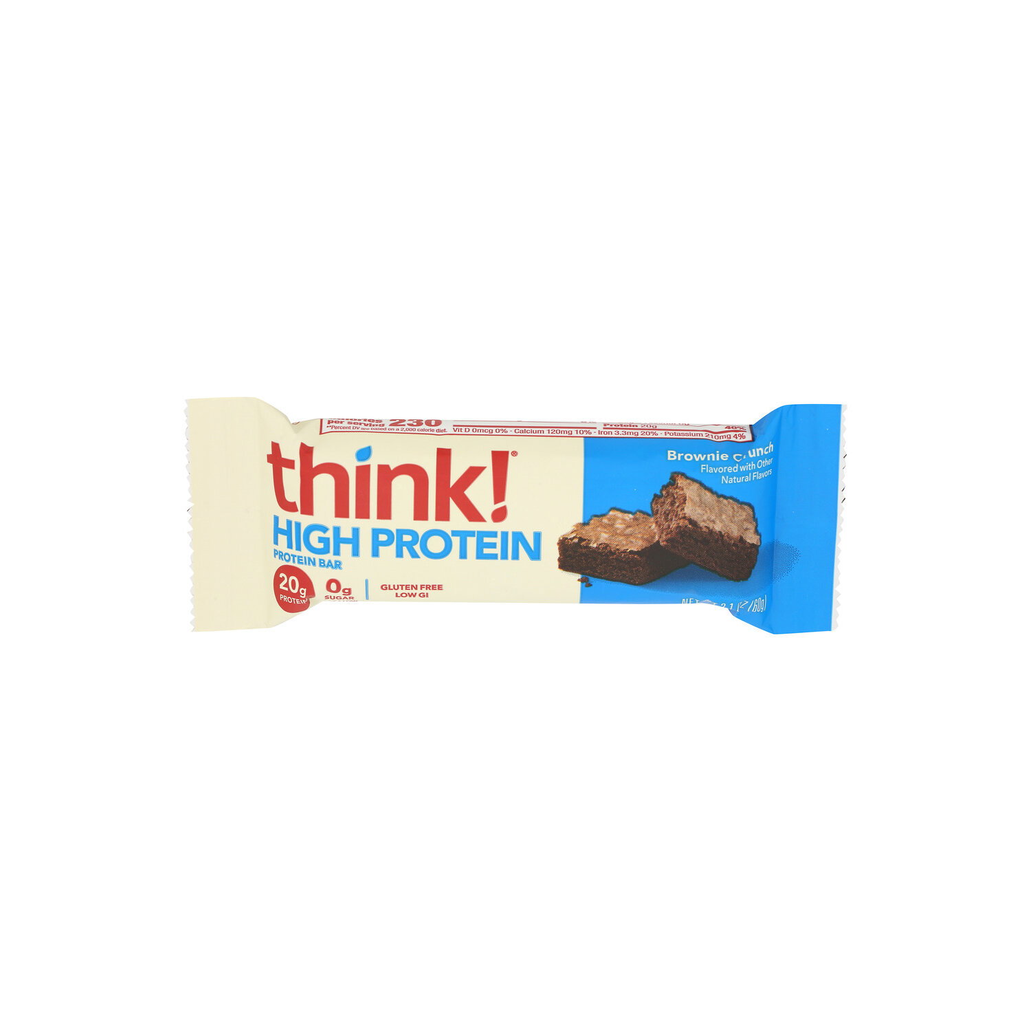 THINK! Brownie Crunch Bar High Protein - 2.1 Ounce Image 1 of 4