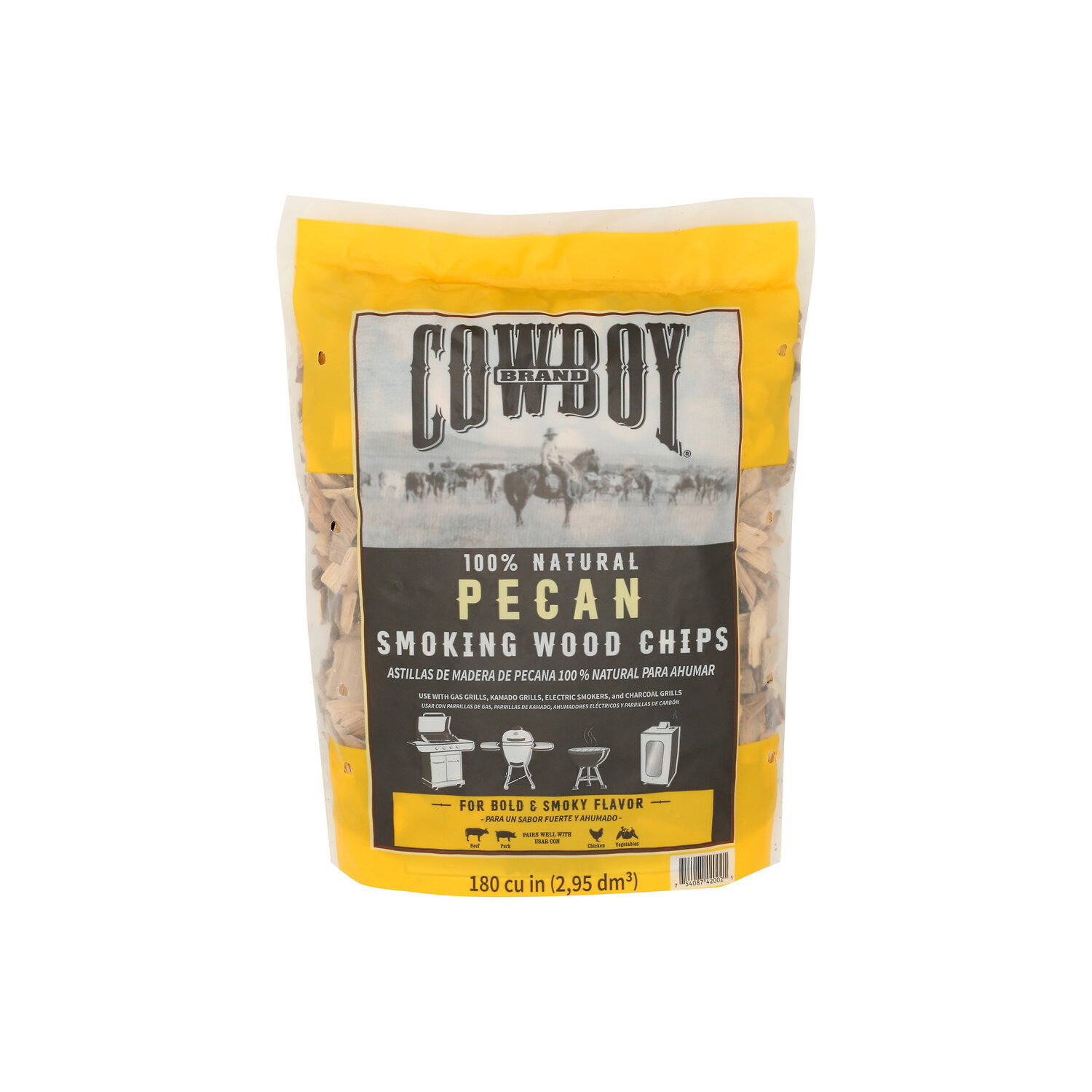 Cowboy Brand Pecan Smoking Wood Chips - 1 Each Image 1 of 3