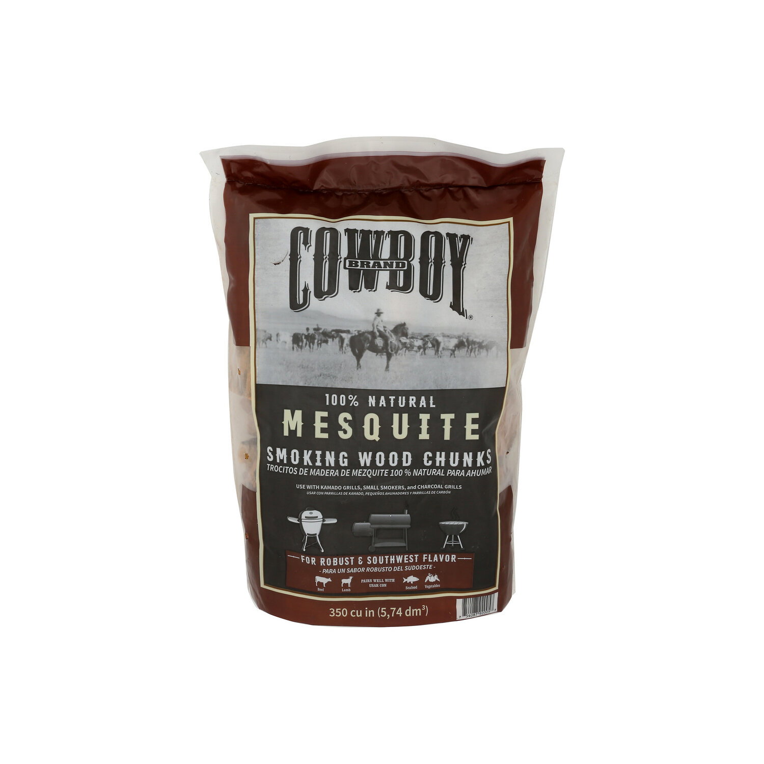 Cowboy Brand Mesquite Smoking Wood Chunks - 1 Each Image 1 of 3