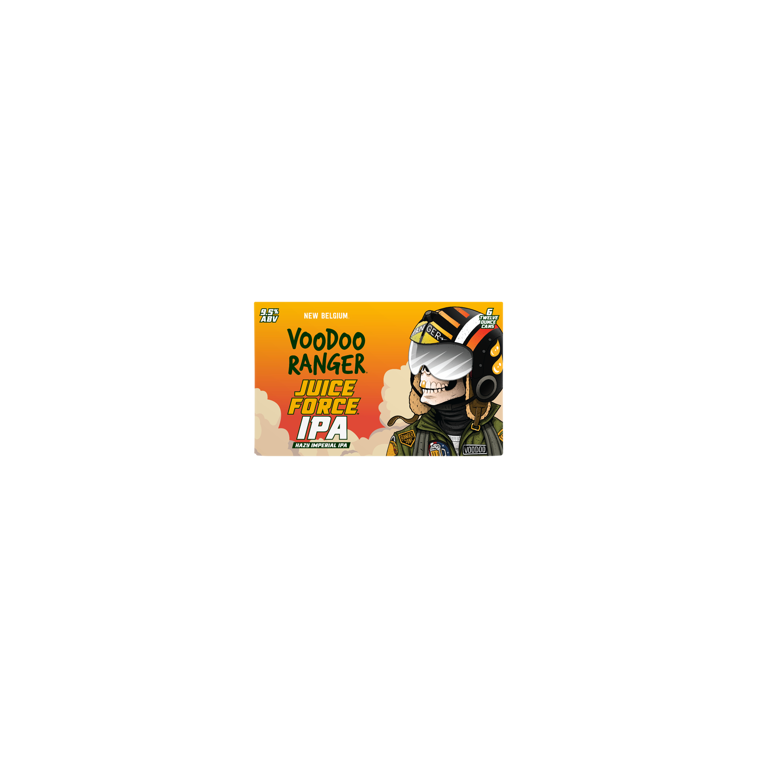 New Belgium Brewing Voodoo Ranger Juice Force Hazy Imperial Ipa - 2 Fluid Ounce - 6 Count Image 1 of 2