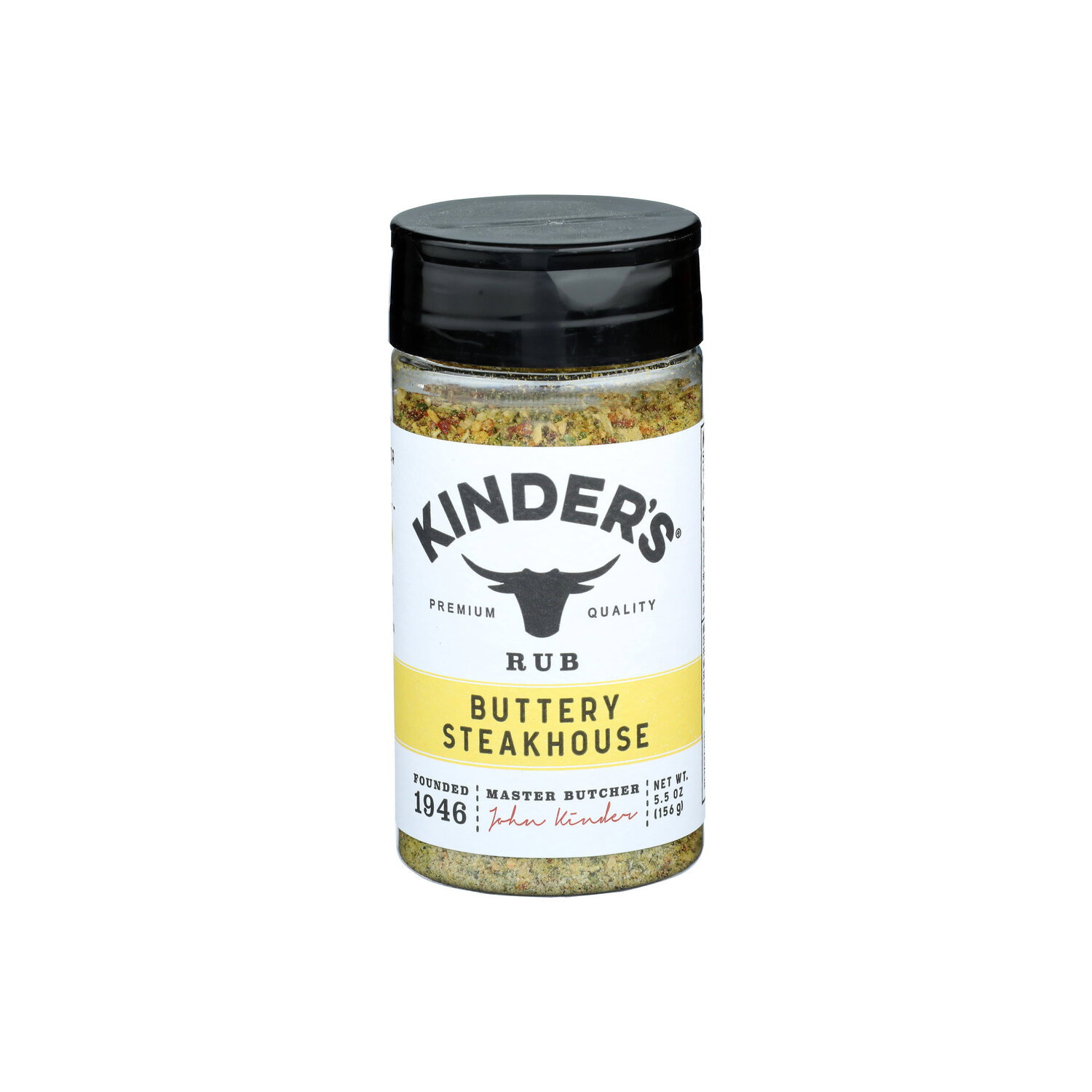 KINDER's Buttery & Herbs Real Dairy Butter With The And Cracked Pepper Of Great Steakhouse SEASONING. Rub Steak House - 5.5 Ounce Image 1 of 4