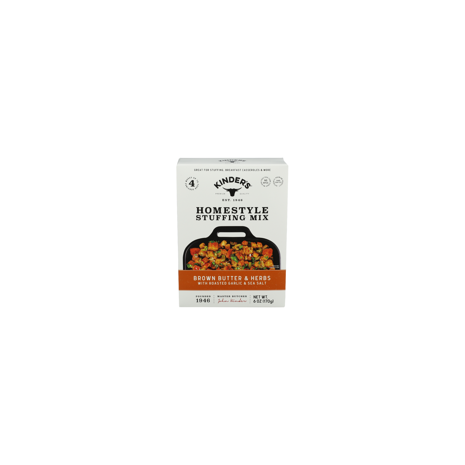 KINDER's Brown Butter & Herb Stuffing - 6 Ounce Image 1 of 4