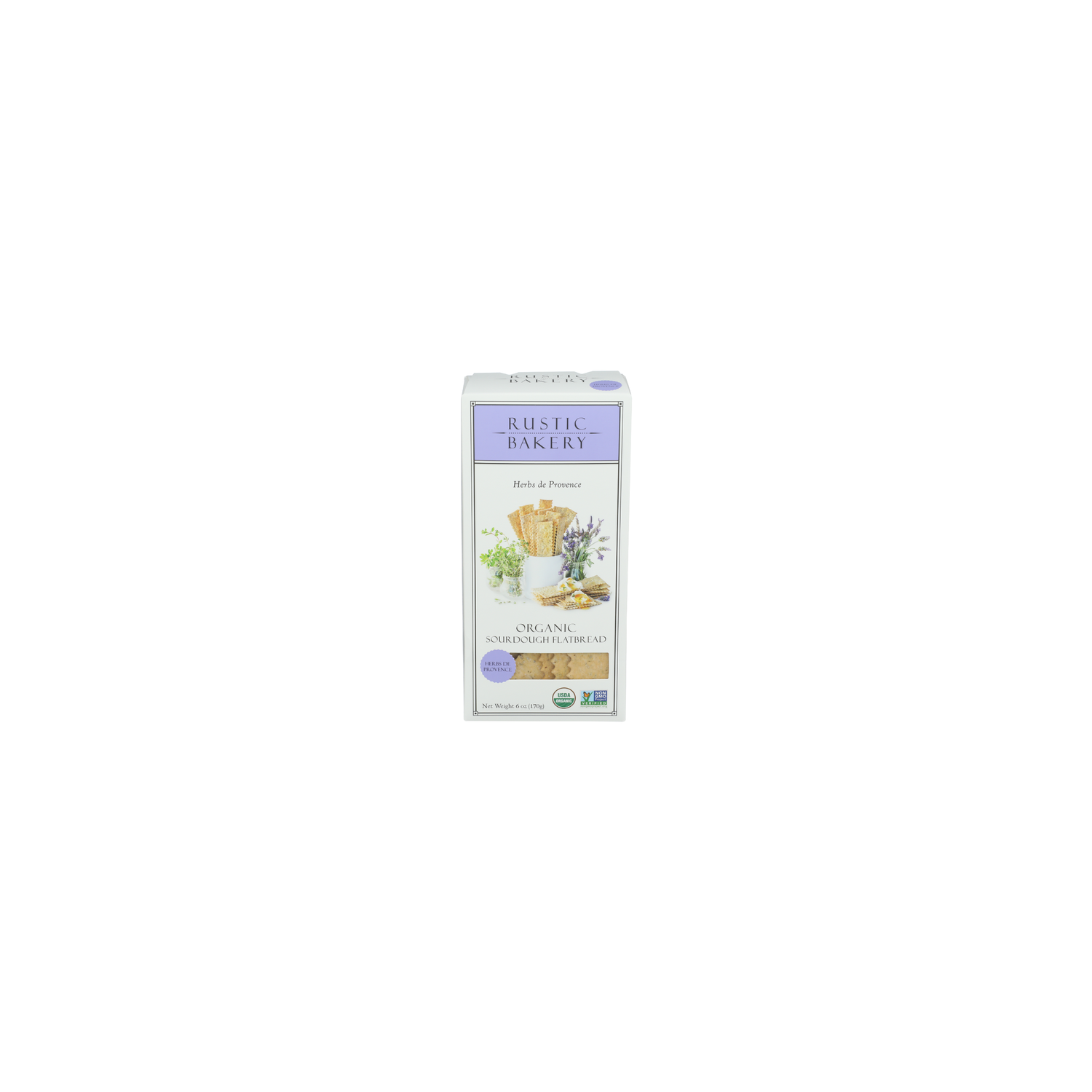 Rustic Bakery Herbs De Provence Artisan Organic Sourdough Flatbreads - 6 Ounce Image 1 of 4