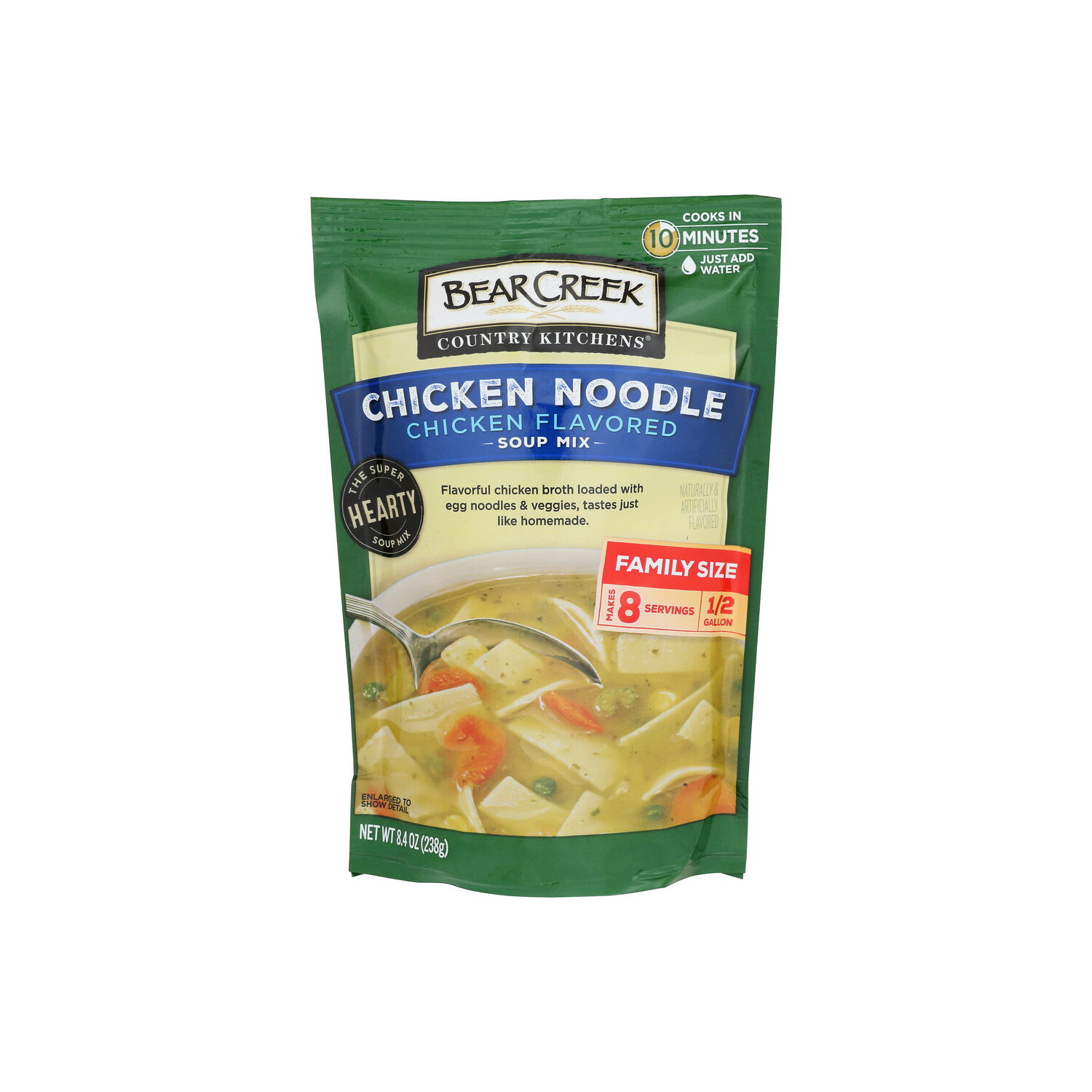 Bear Creek Chicken Noodle Soup Mix - 1.05 Ounce - 8 Count - Super