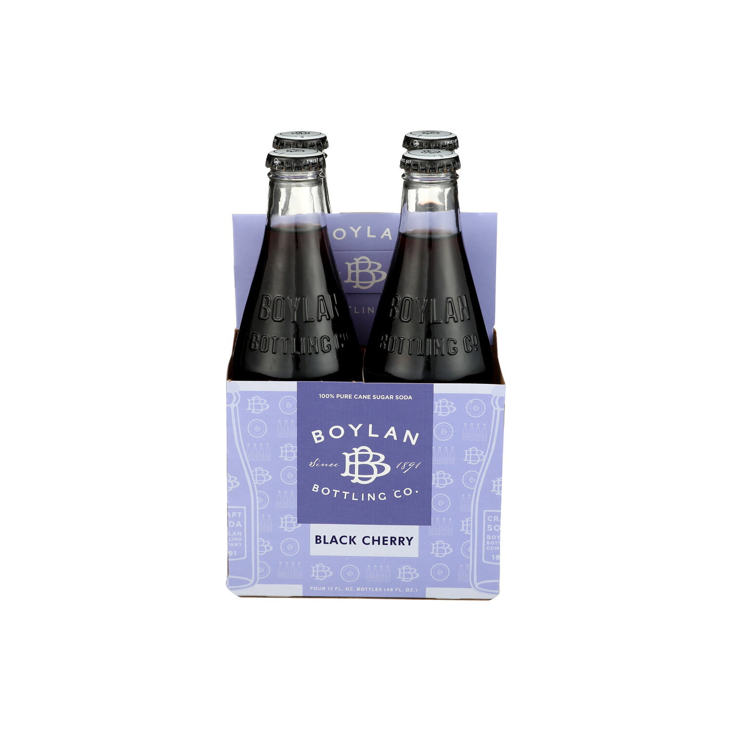 Boylan Bottling Co Black Cherry - 12 Fluid Ounce - 4 Count Image 1 of 3