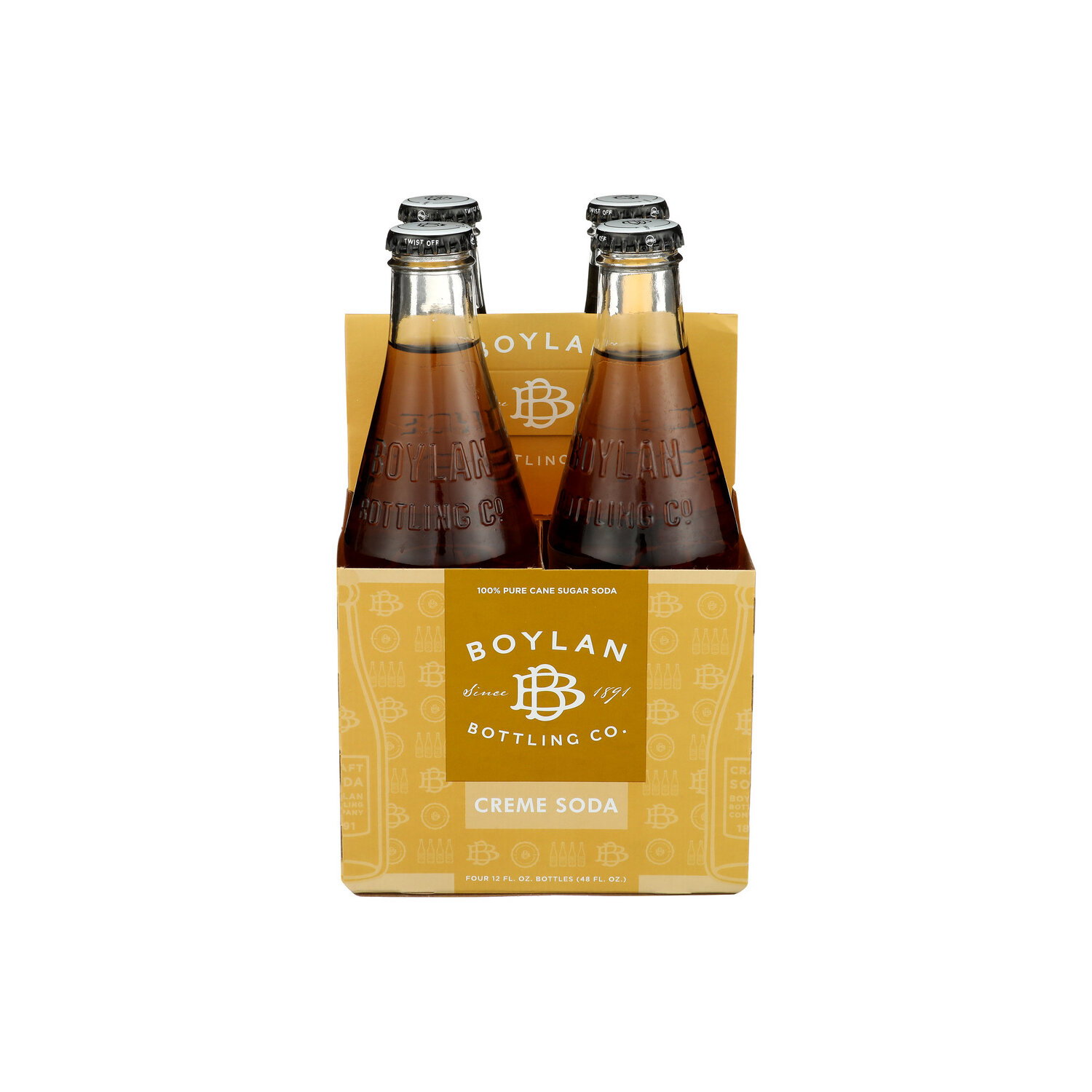 Boylan Bottling Co Cream Soda - 12 Fluid Ounce - 4 Count Image 1 of 3