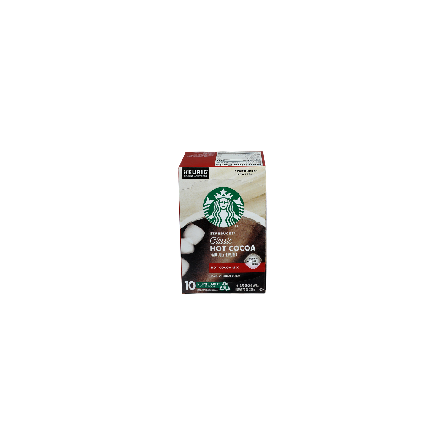 Starbucks Classic Hot Cocoa Keurig Genuine K-Cup Pods Mix - 0.073 Ounce - 10 Count Image 1 of 4
