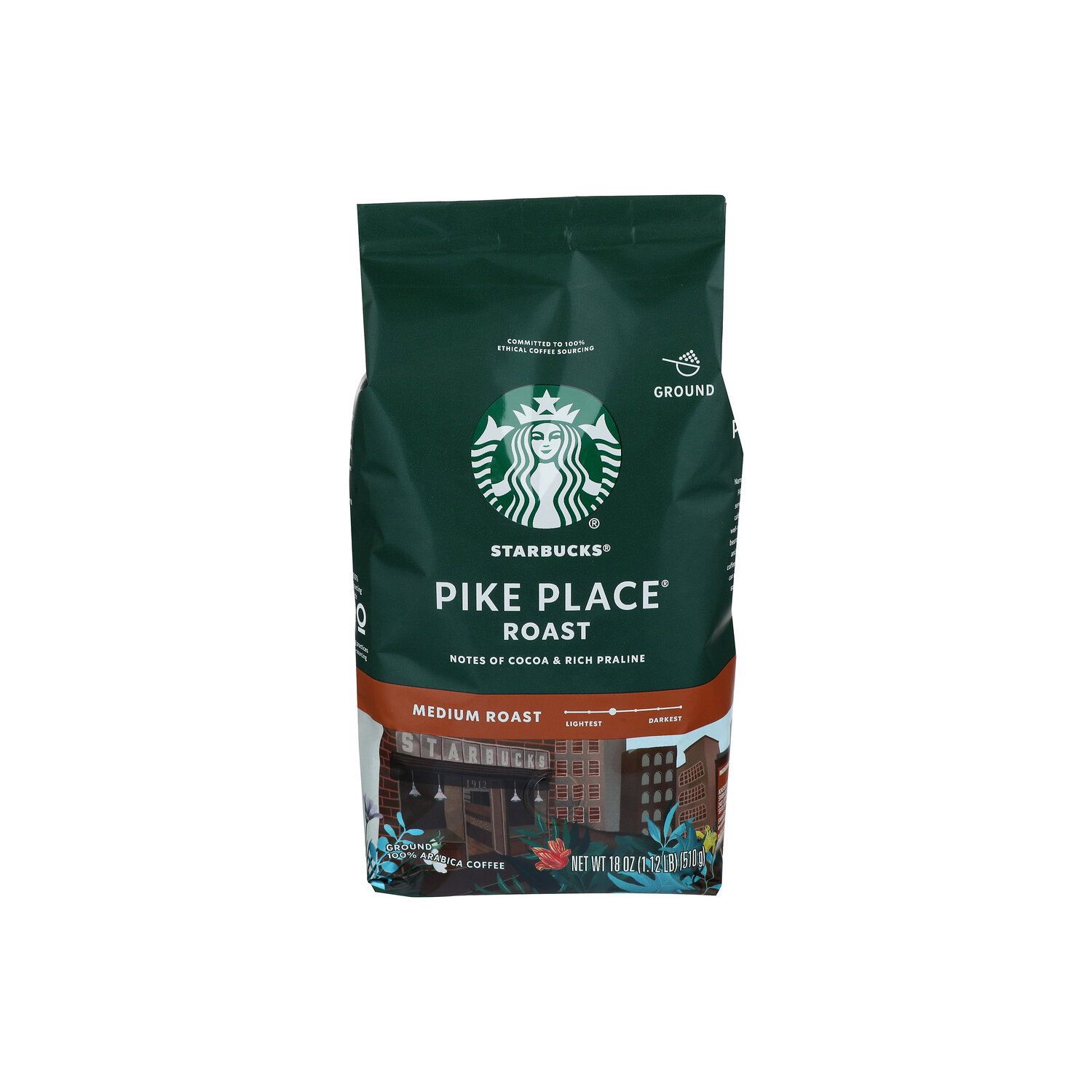 Starbucks Pike Place Medium Roast Ground Coffee - 18 Ounce Image 1 of 3