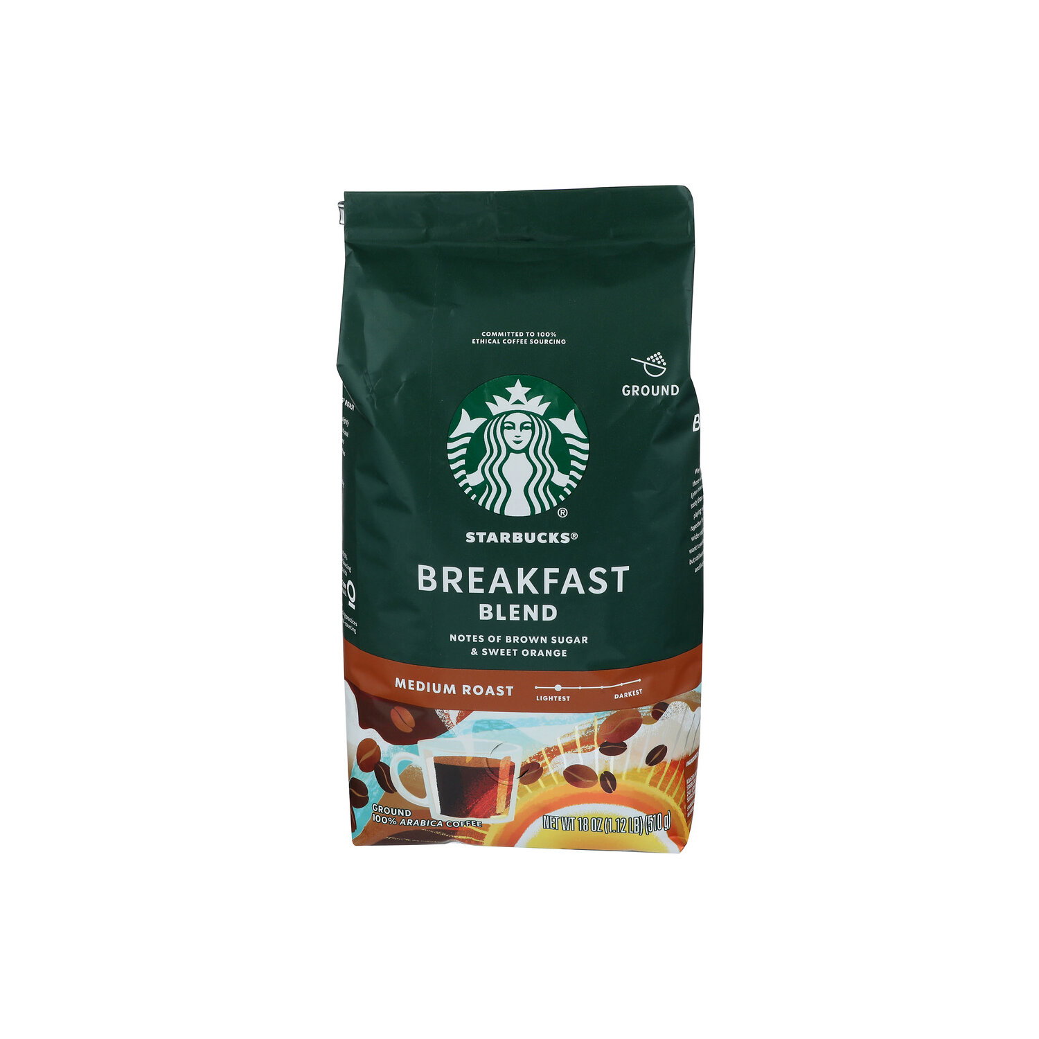 Starbucks Breakfast Blend Medium Roast Ground Coffee - 18 Ounce Image 1 of 3