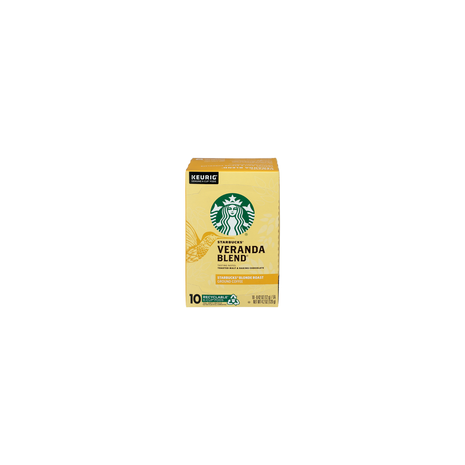 Starbucks Blonde Roast Veranda Blend Ground Coffee - 0.42 Ounce - 10 Count Image 1 of 3