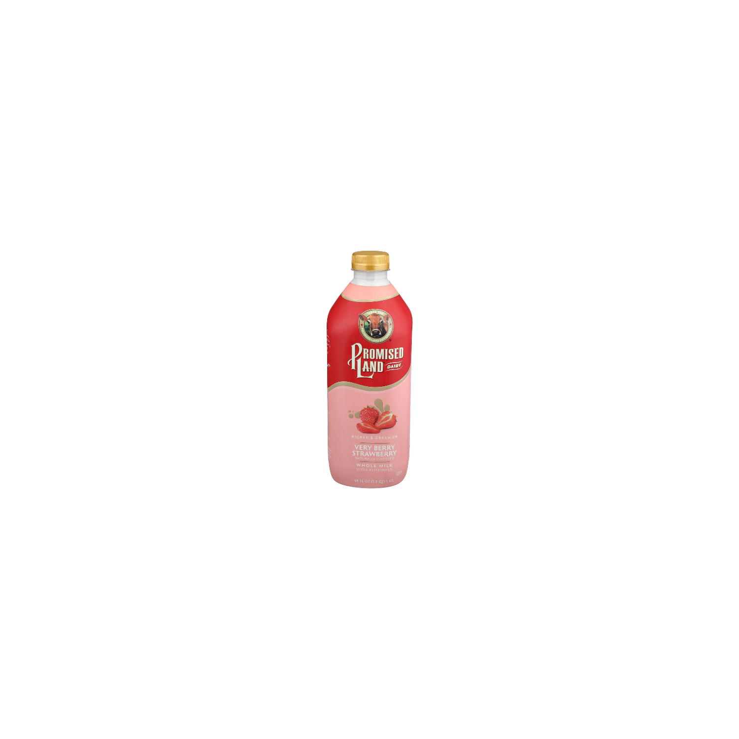 Promised Land Dairy Very Berry Strawberry Whole Milk - 48 Fluid Ounce Image 1 of 4