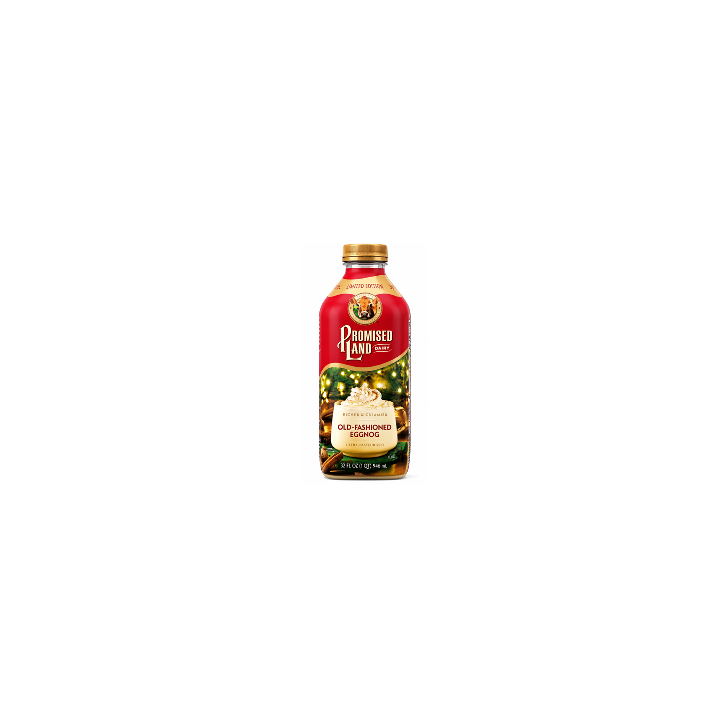 Promised Land Dairy Old Fashioned Eggnog - 32 Ounce