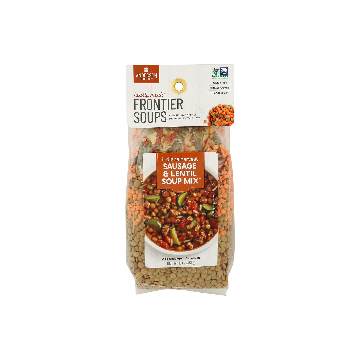 Frontier Soups Indiana Harvest Sausage Dry Soup Mix - 16 Ounce Image 1 of 4