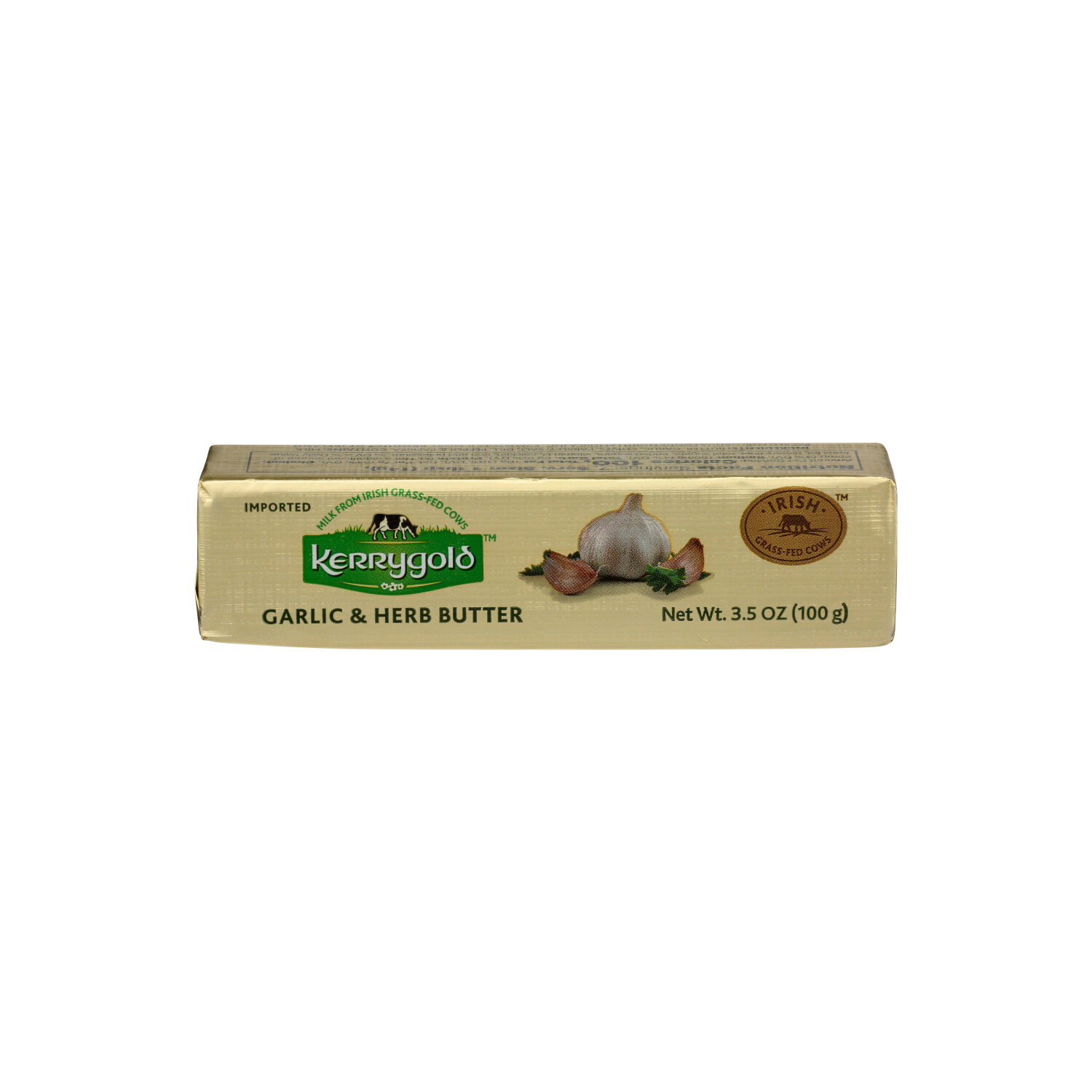 Kerrygold Butter Garlic And Herb Pure Cream Grass-Fed Irish Garlic & Herb - 3.5 Ounce Image 1 of 4