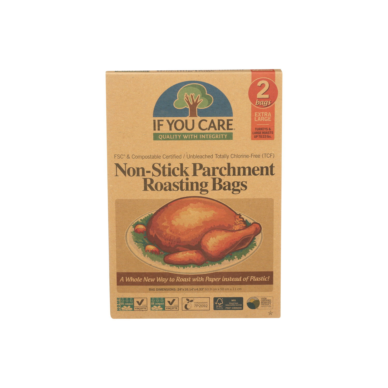 If You Care Non-Stick Parchment Roasting Bags - 2 Count Image 1 of 2