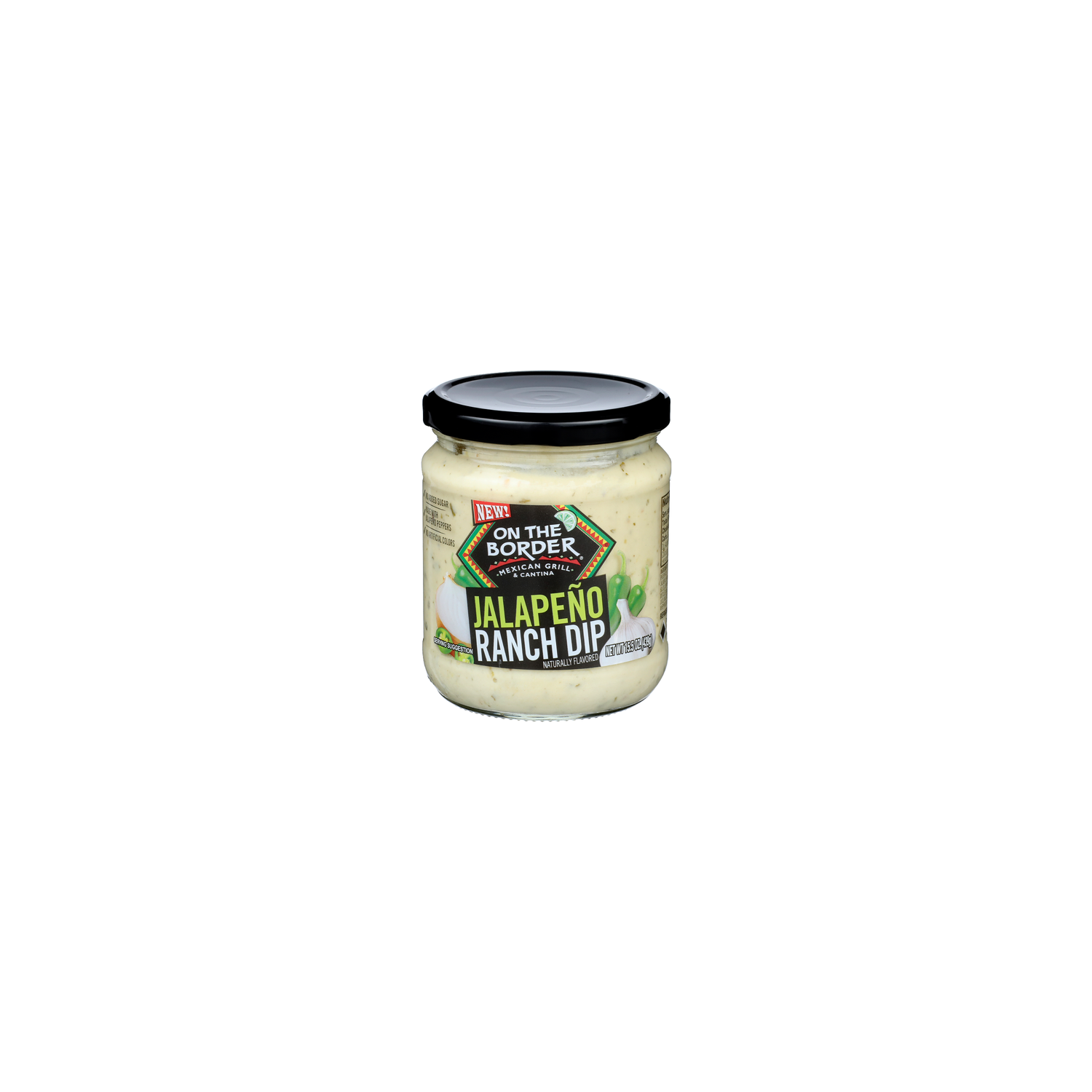 On The Border Jalapeno Ranch Dip - 15.5 Ounce Image 1 of 3