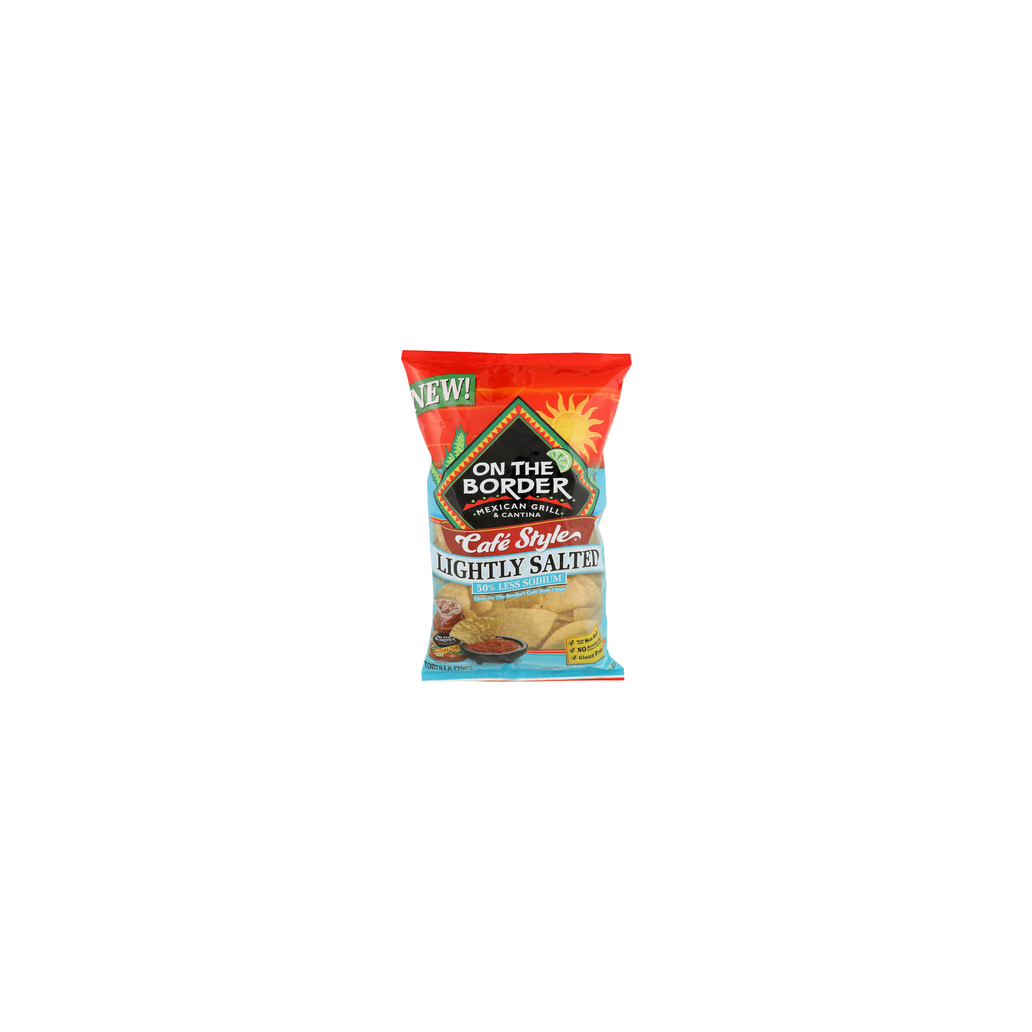 On The Border Lightly Salted Cafe Style Tortilla Chips - 11 Ounce Image 1 of 4