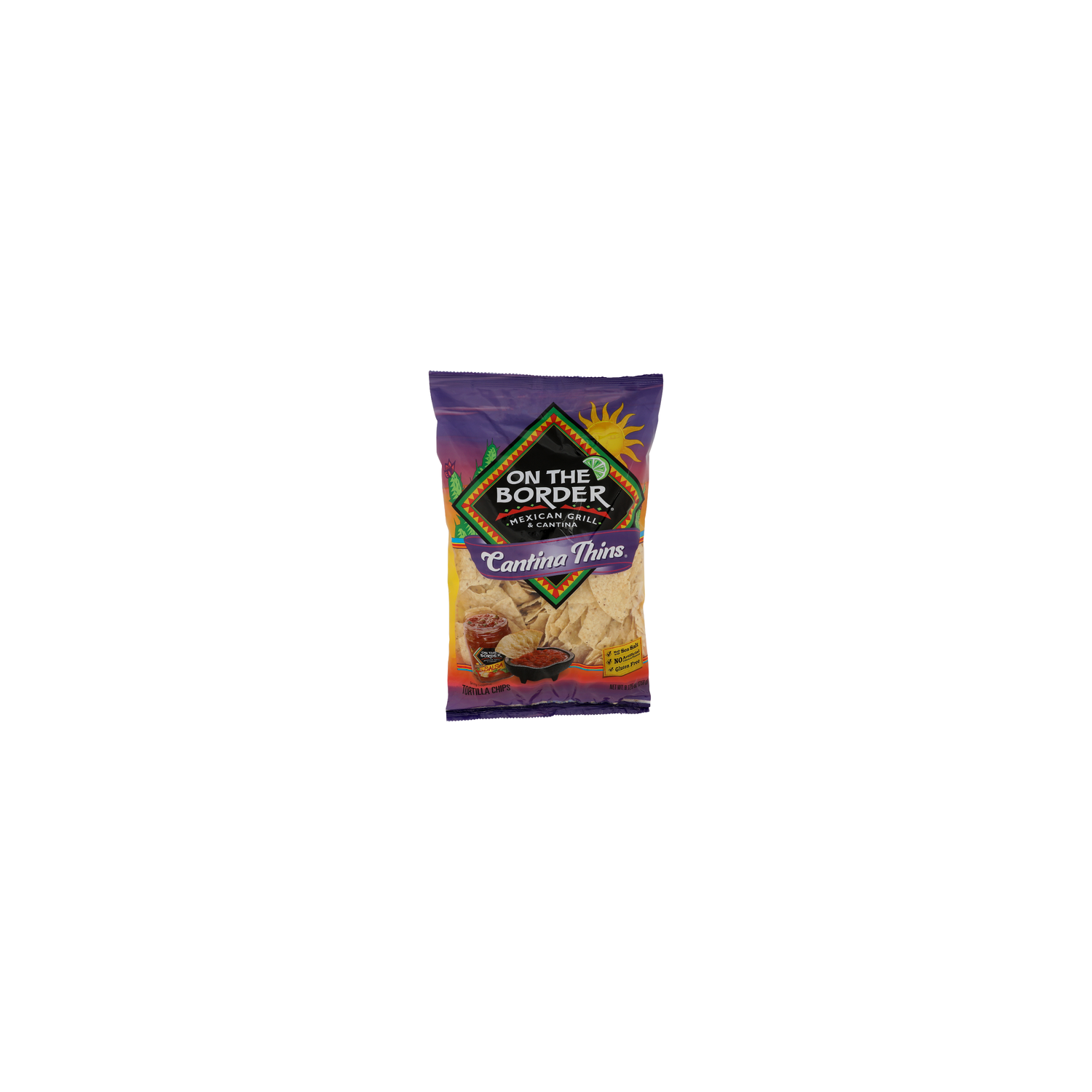 On The Border Cantina Thins Tortilla Chips - 9.13 Ounce Image 1 of 4