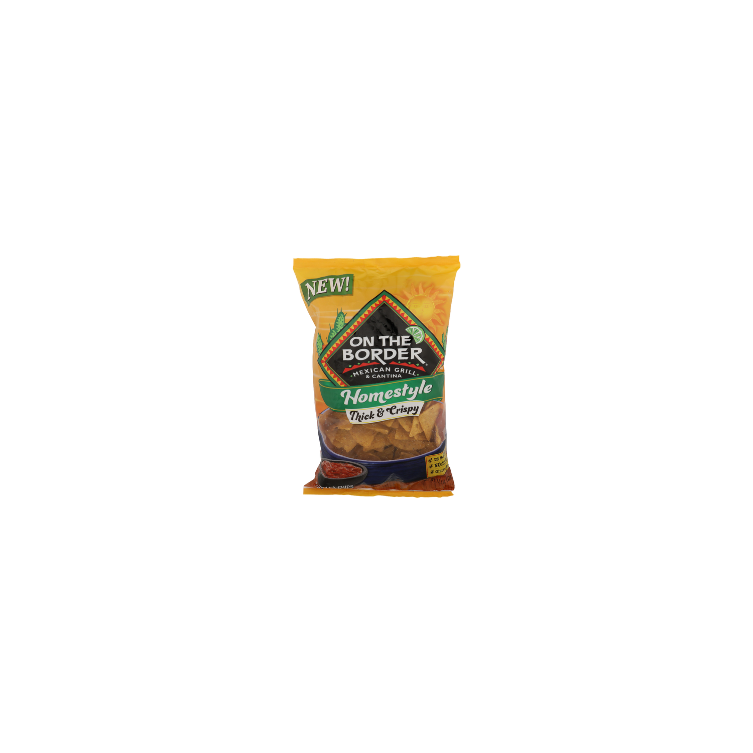 On The Border Homestyle Thick & Crispy Tortilla Chips - 11.5 Ounce Image 1 of 4