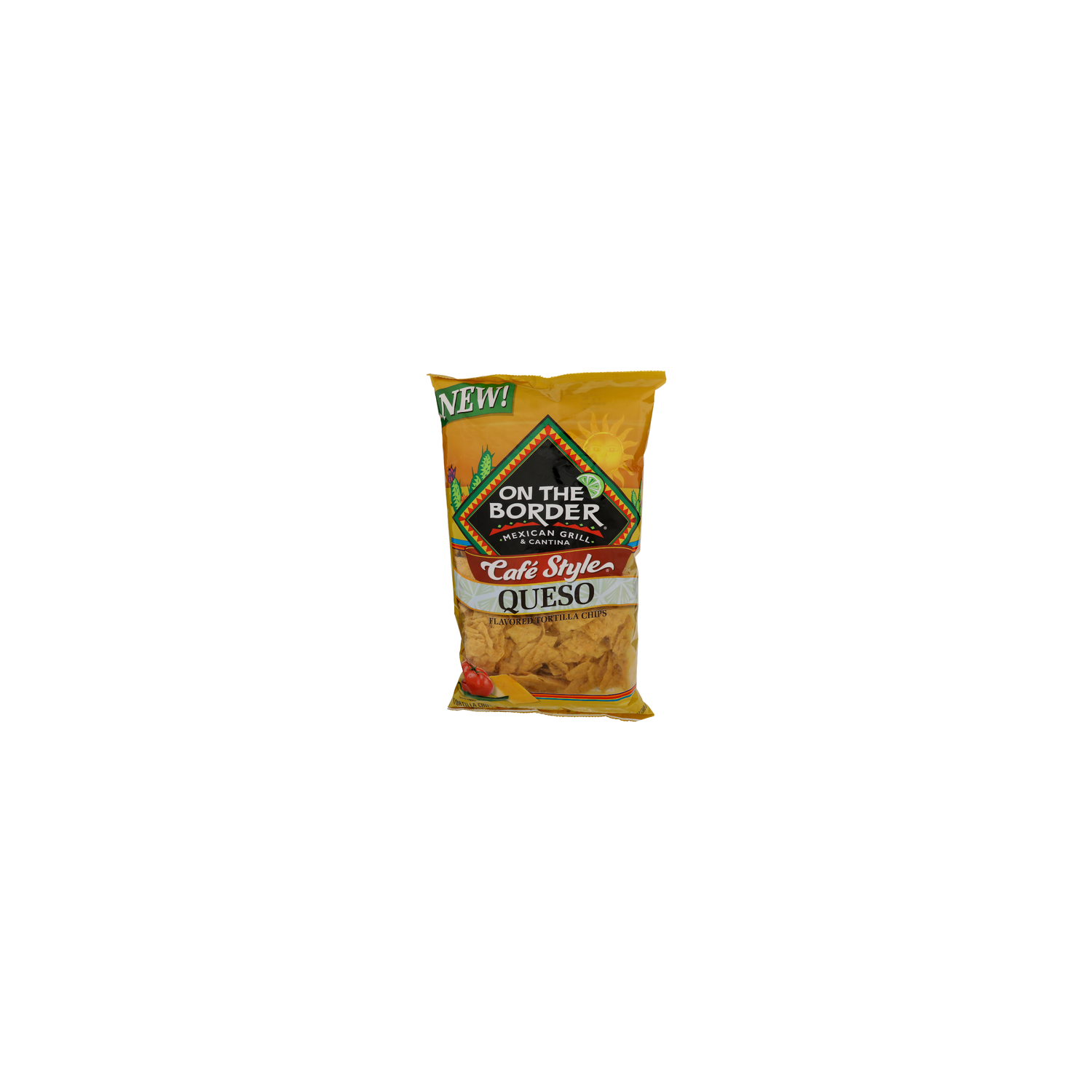 On The Border Café Style Queso Flavored Cafe Tortilla Chips - 13 Ounce Image 1 of 4