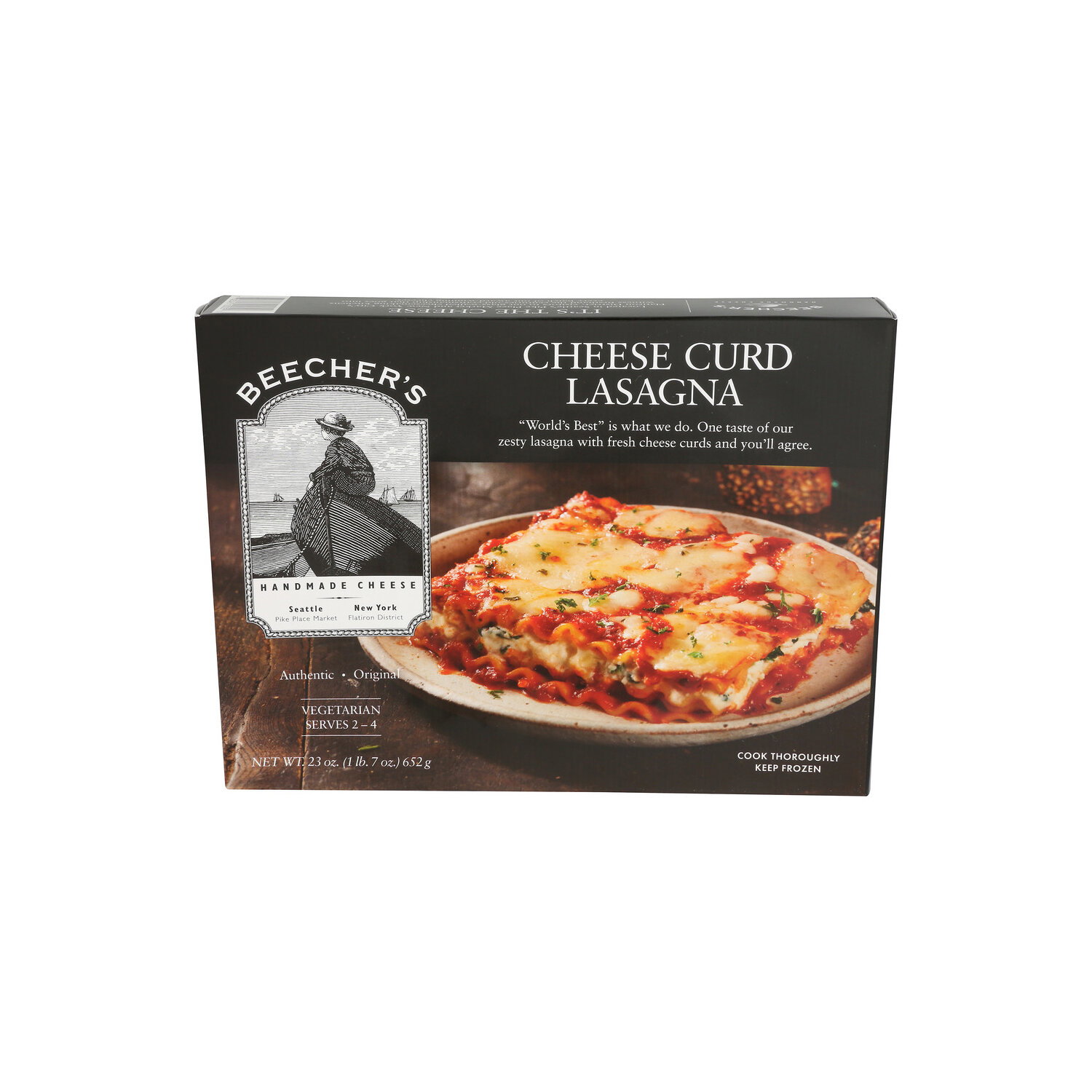 BEECHER's Frozen Lasagna Cheese Curd - 23 Ounce Image 1 of 4