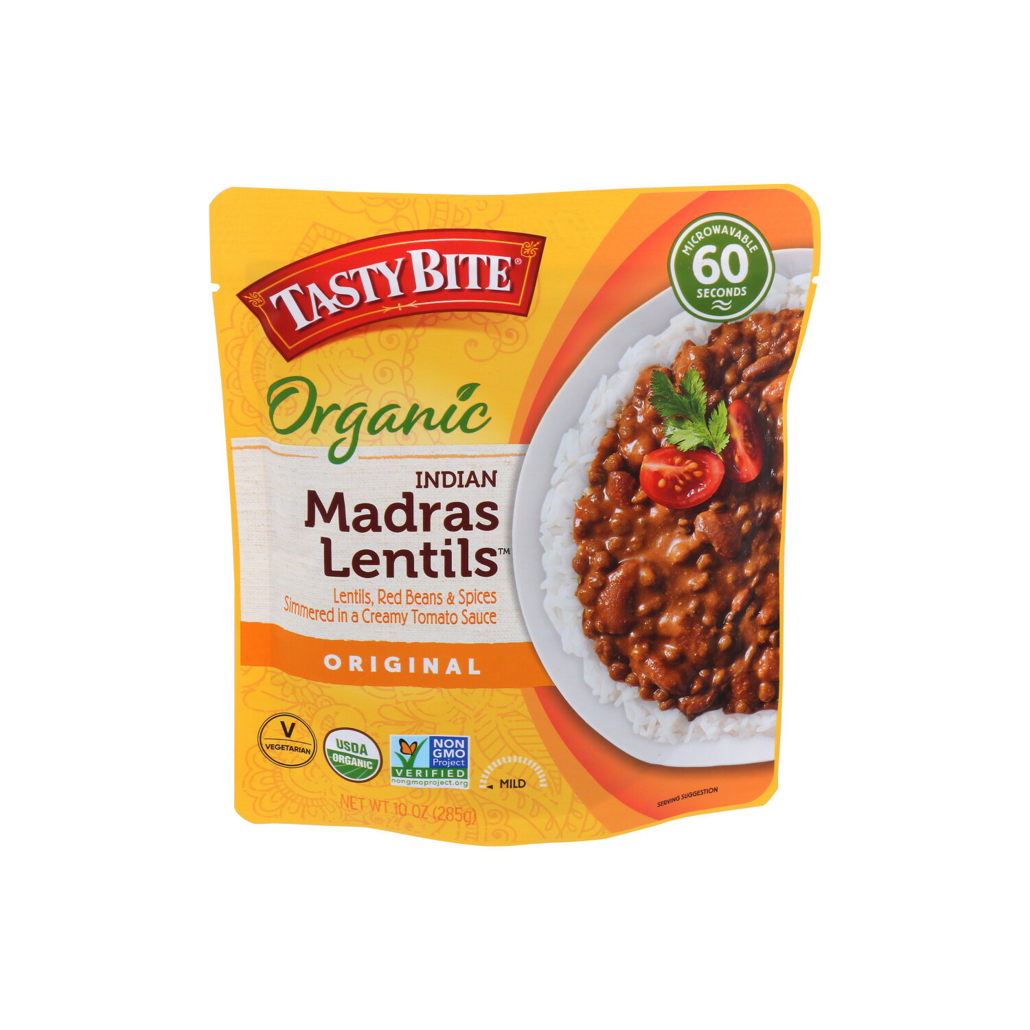 Tasty Bite Organic Indian Entrée Madras Lentils - 10 Ounce Image 1 of 4