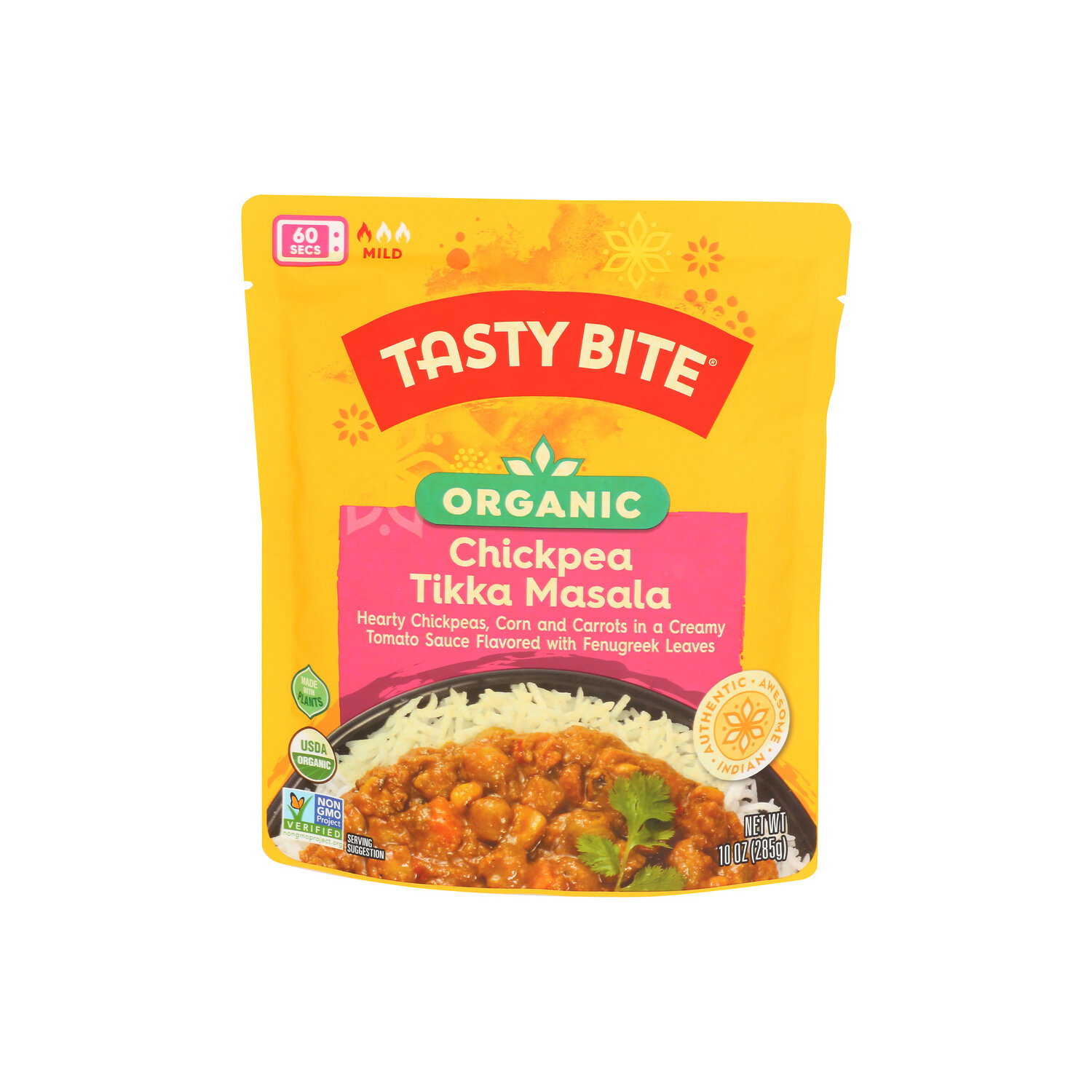 Tasty Bite Indian Entrée Organic Chickpea Tikka Masala - 10 Ounce Image 1 of 4