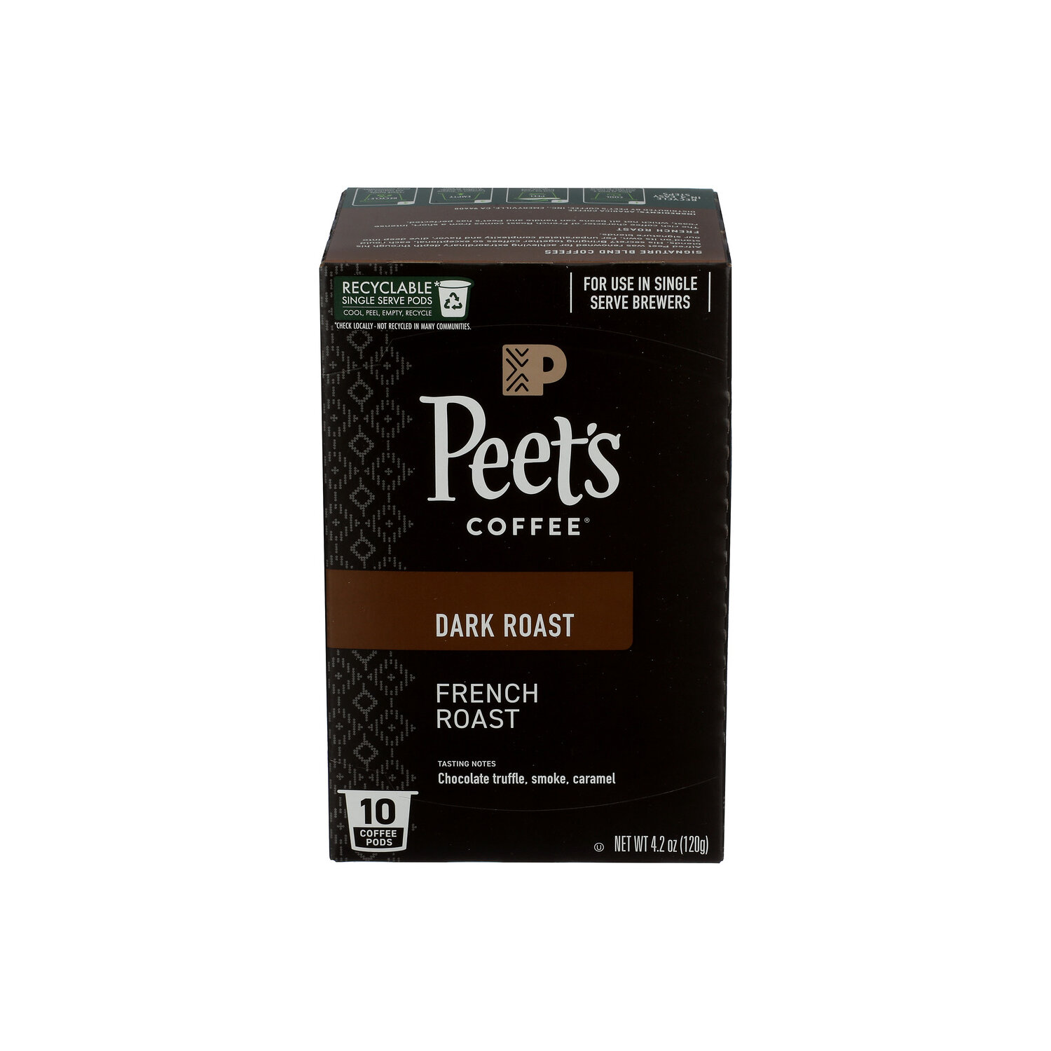 PEET's Coffee French Roast K-Cup Pods - 0.42 Ounce - 10 Count Image 1 of 3