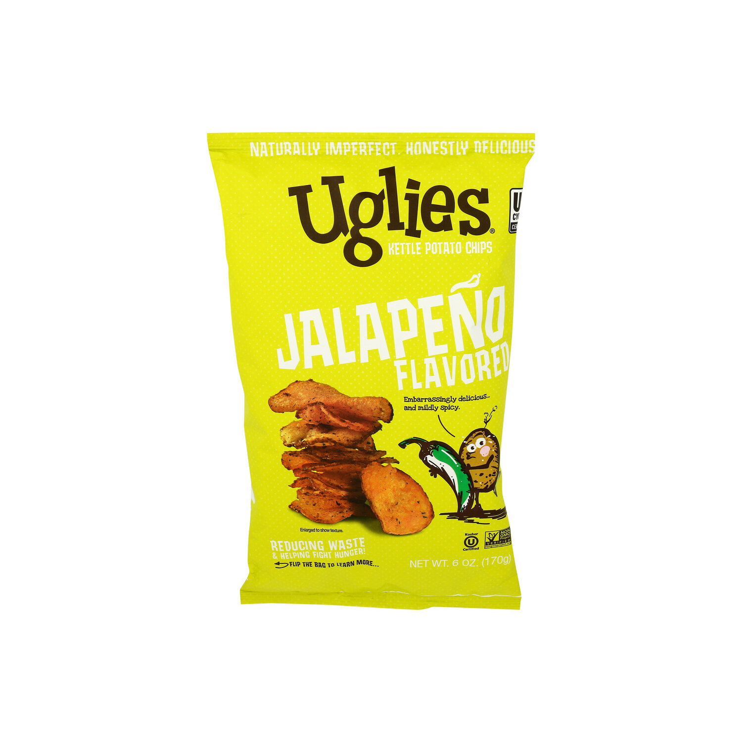Uglies Jalapeno Flavored Kettle Potato Chips - 6 Ounce Image 1 of 4