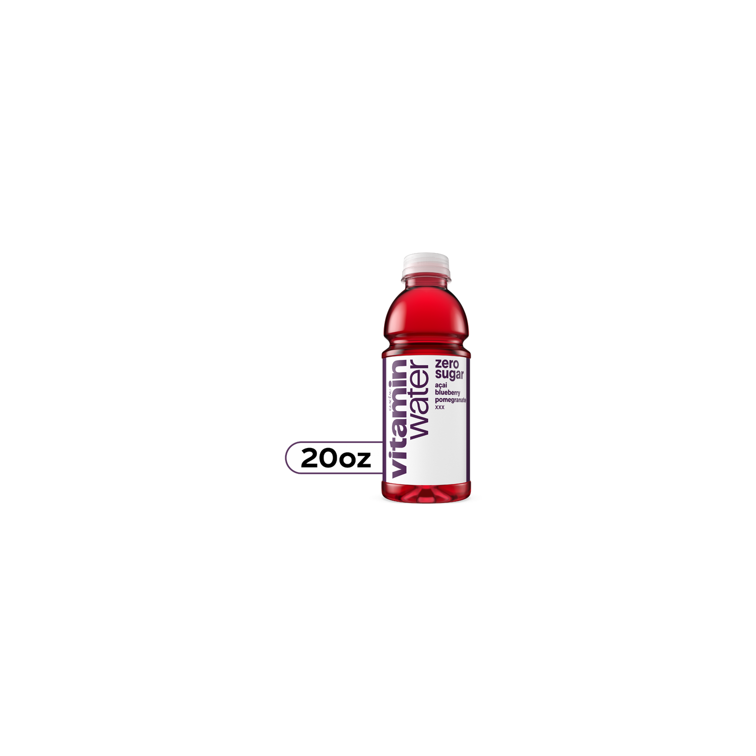 vitaminwater Zero Sugar XXX Açai Blueberry Pomegranate Nutrient Enhanced Flavored Water Beverage - 20 Fluid Ounce Image 1 of 4