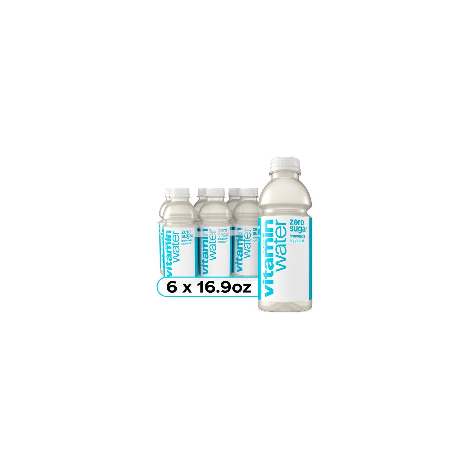 vitaminwater Zero Sugar Squeezed Lemonade Nutrient Enhanced Flavored Water Beverage - 101.4 Fluid Ounce Image 1 of 4