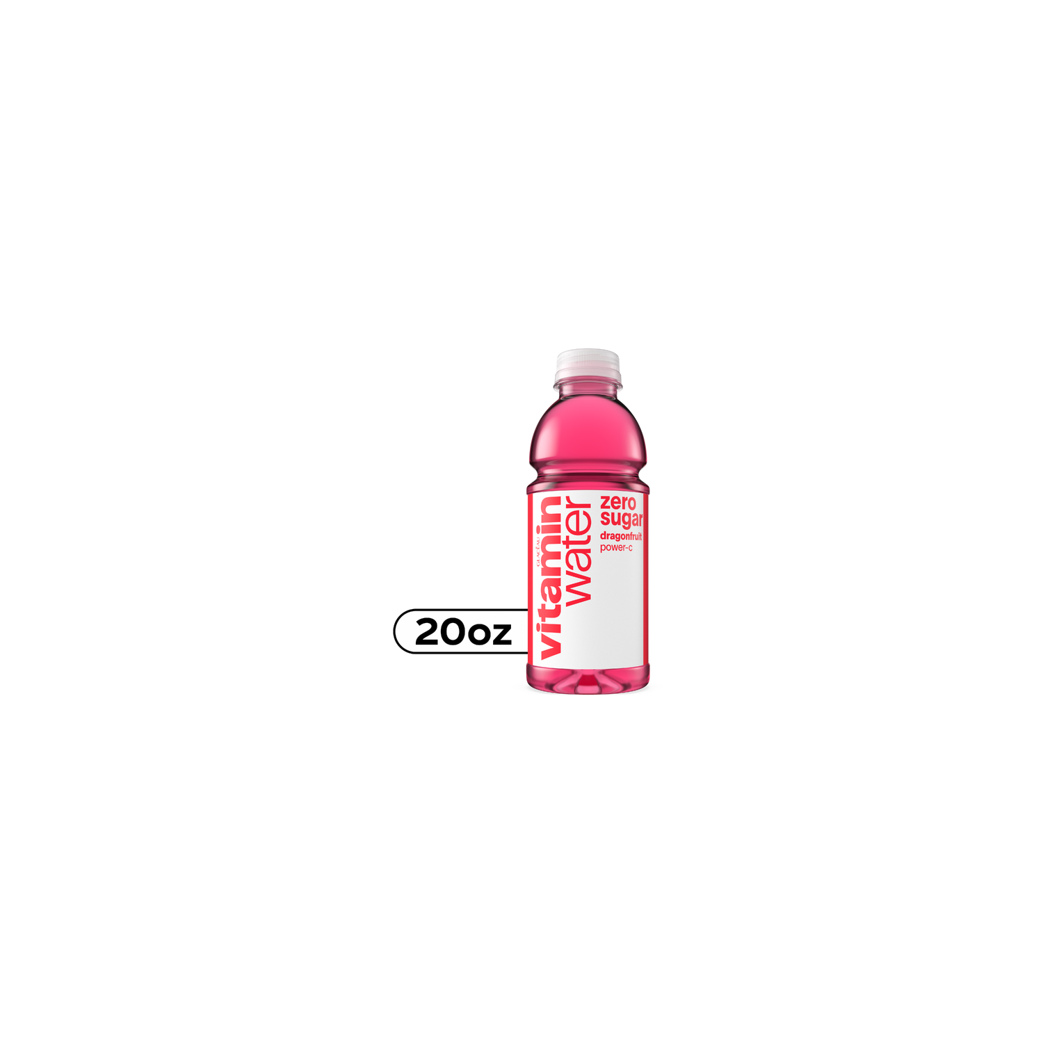 vitaminwater Zero Sugar Power-C Dragonfruit Nutrient Enhanced Flavored Water Beverage - 20 Fluid Ounce Image 1 of 4