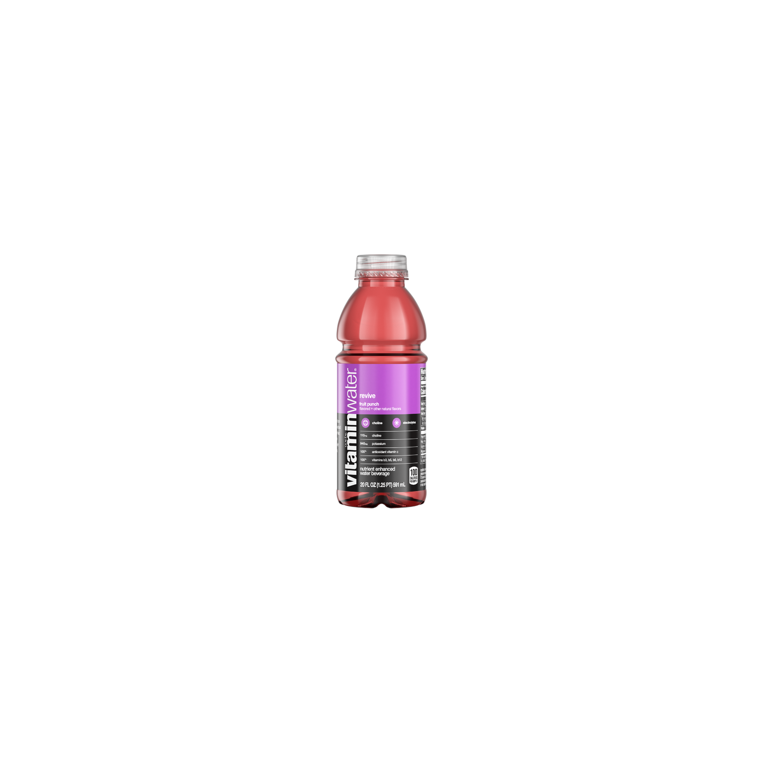 vitaminwater Fruit Punch Flavored Water Bottle Revive - 20 Fluid Ounce Image 1 of 2