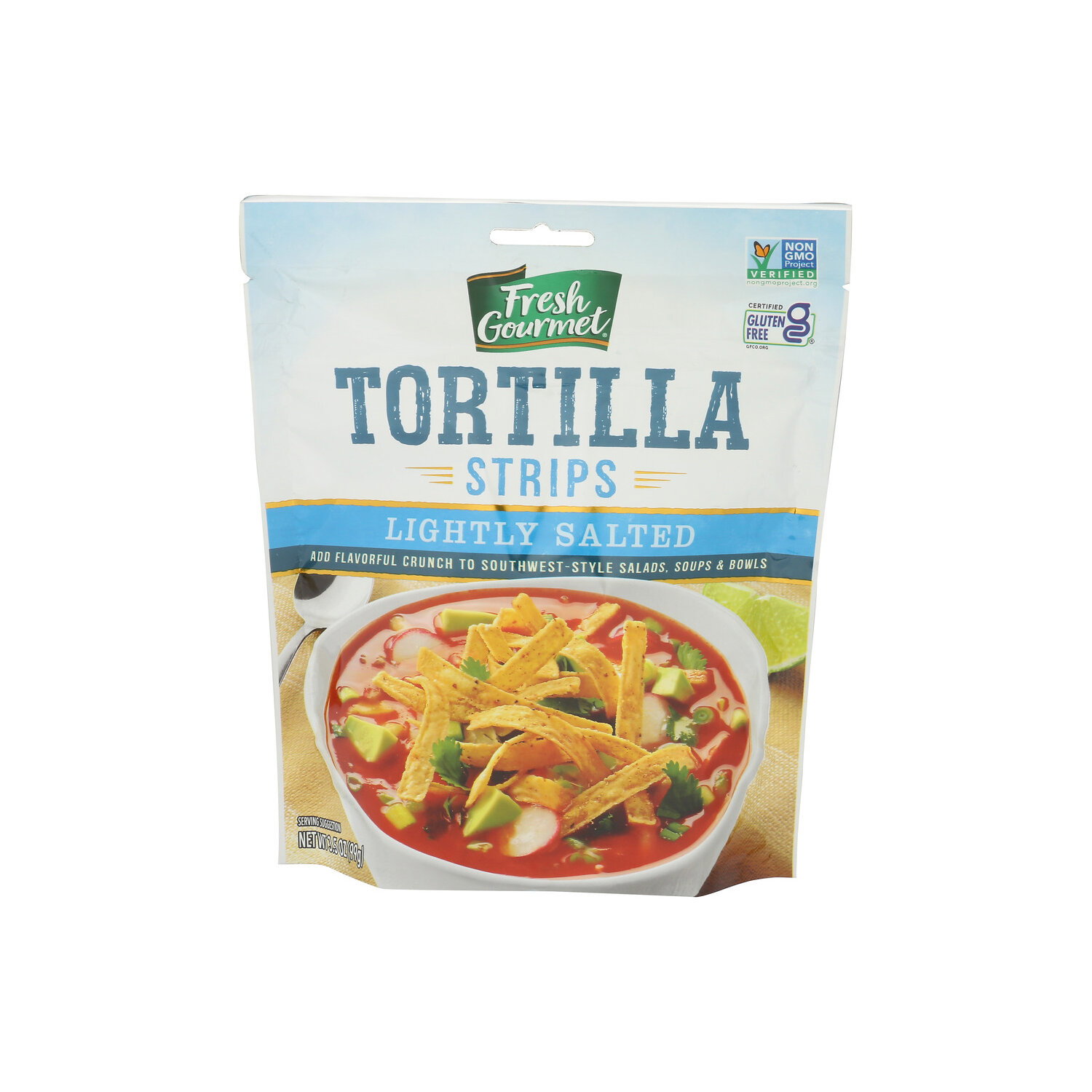 Fresh Gourmet Lightly Salted Tortilla Strips - 3.5 Ounce Image 1 of 4