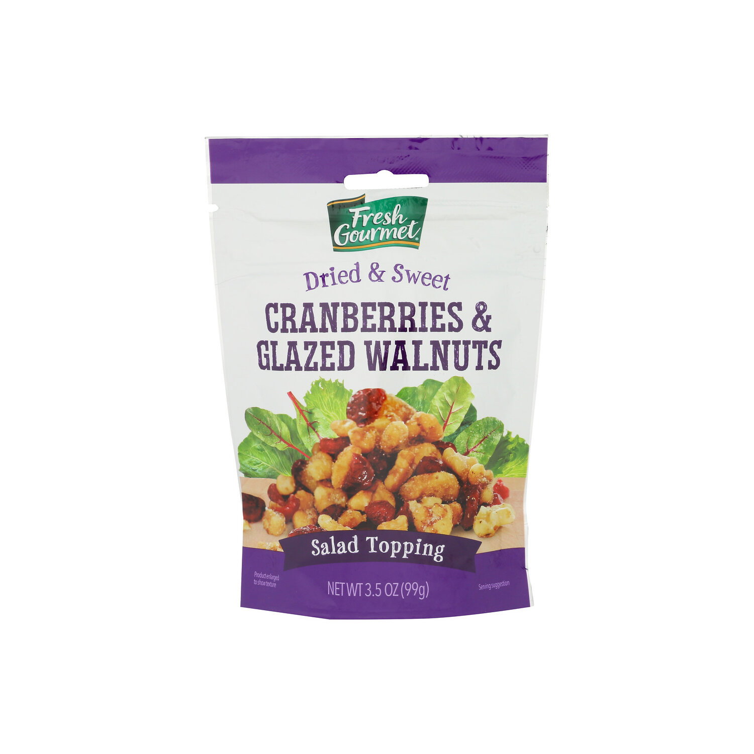 Fresh Gourmet Dried & Sweet Cranberries & Glazed Walnuts Salad Topping - 3.5 Ounce Image 1 of 4