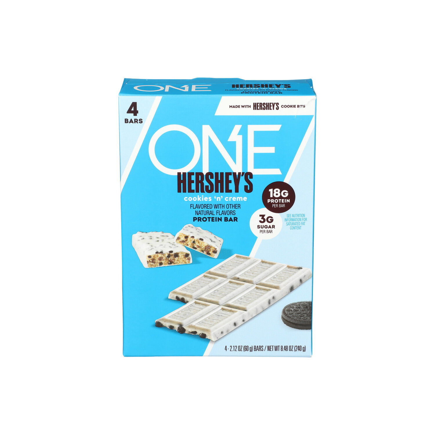 One Brands Hershey's Cookies n Creme Flavored Protein Bars - 2.12 Ounce - 4 Count Image 1 of 3