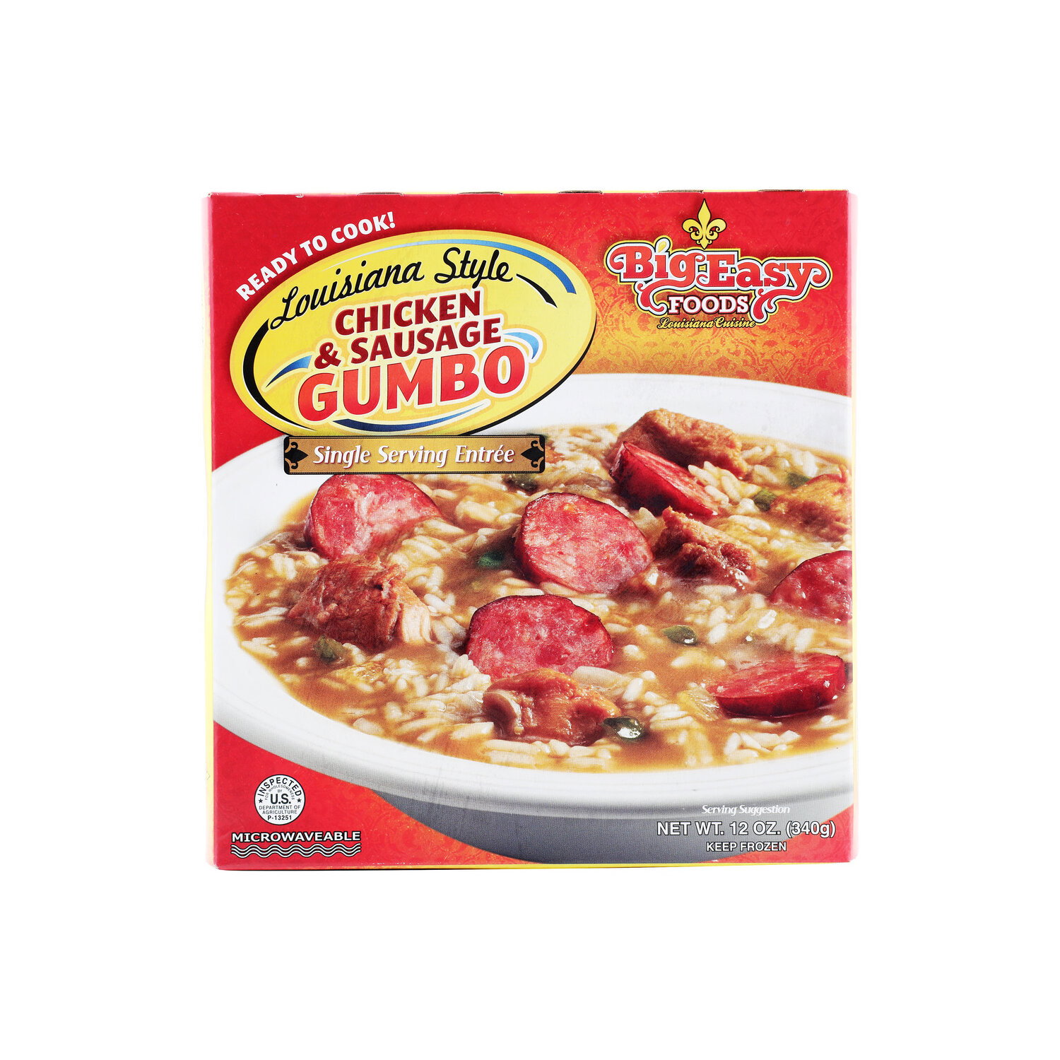 Big Easy Foods Louisiana Style Chicken & Sausage Gumbo - 12 Ounce Image 1 of 4