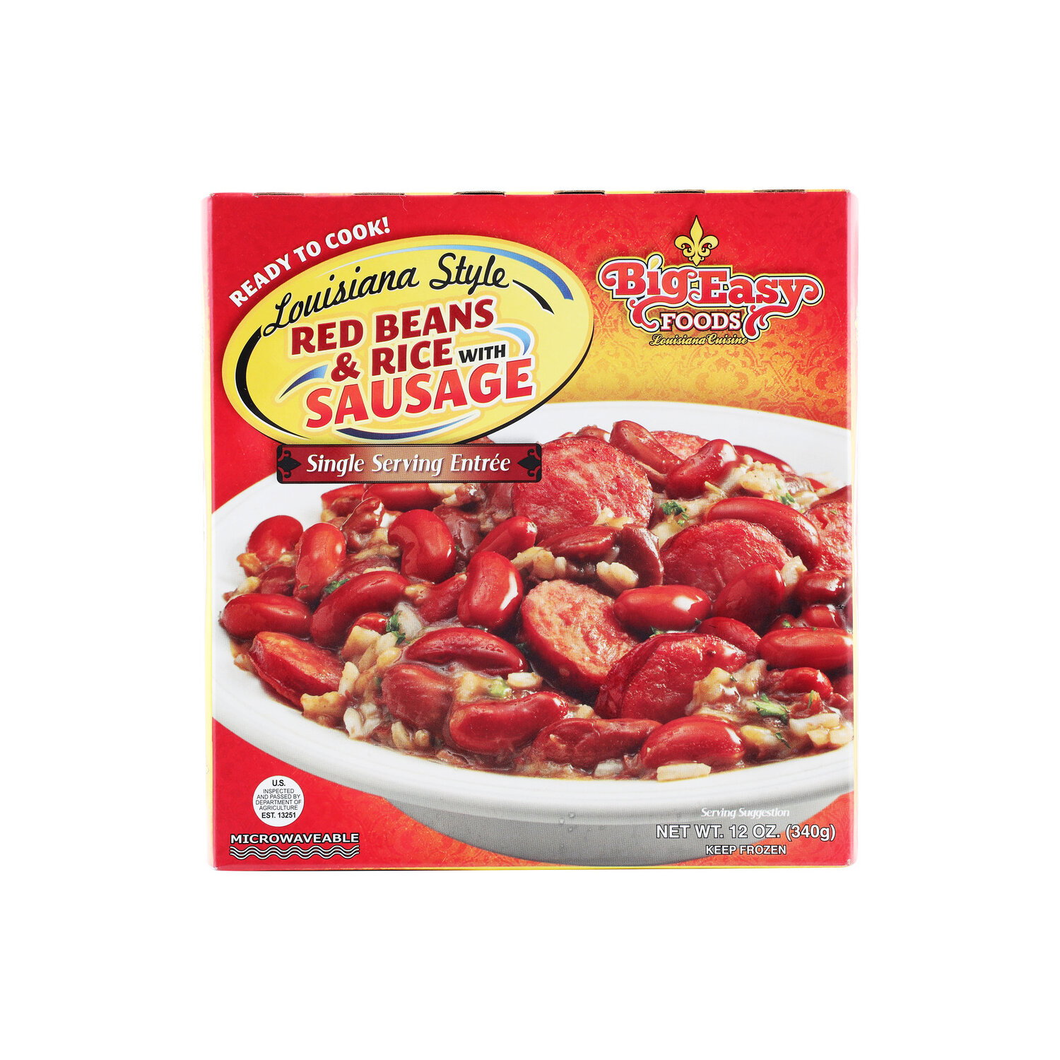 Big Easy Foods Louisiana Style Red Bean & Rice With Sausage - 12 Ounce Image 1 of 4