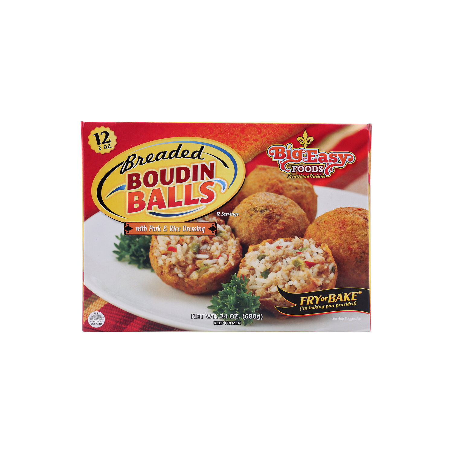 Big Easy Foods Breaded Boudin Balls - 2 Ounce - 12 Count Image 1 of 4