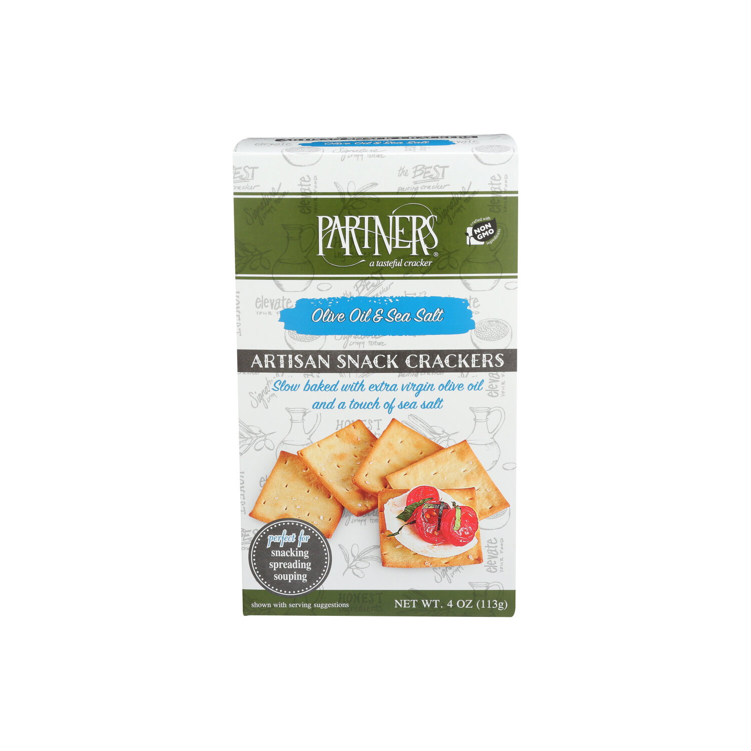 Partners Snack Crackers Olive Oil And Sea Salt - 4 Ounce Image 1 of 2
