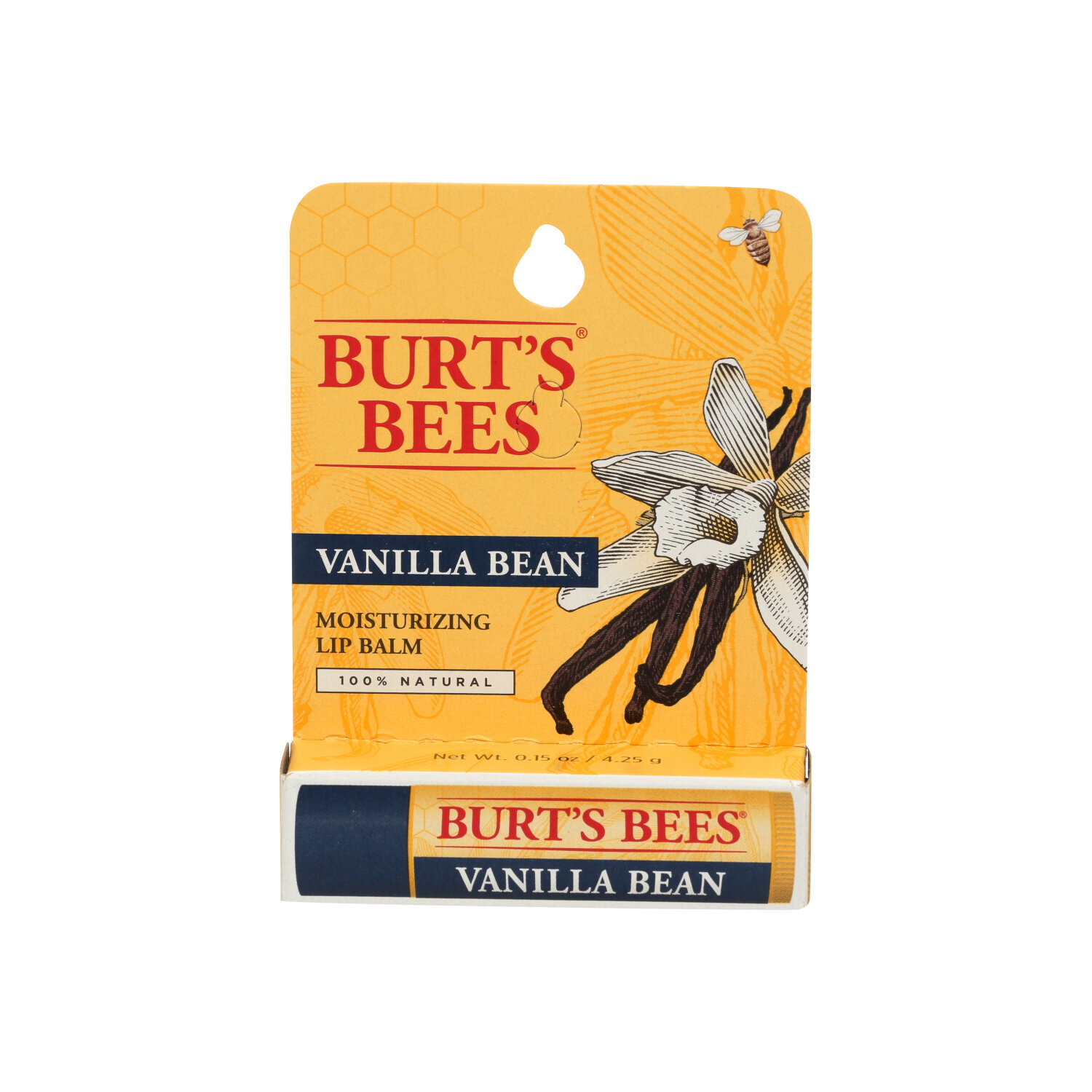 BURT's Bees Lip Balm Vanilla Bean Blister 48 - 0.15 Ounce Image 1 of 2