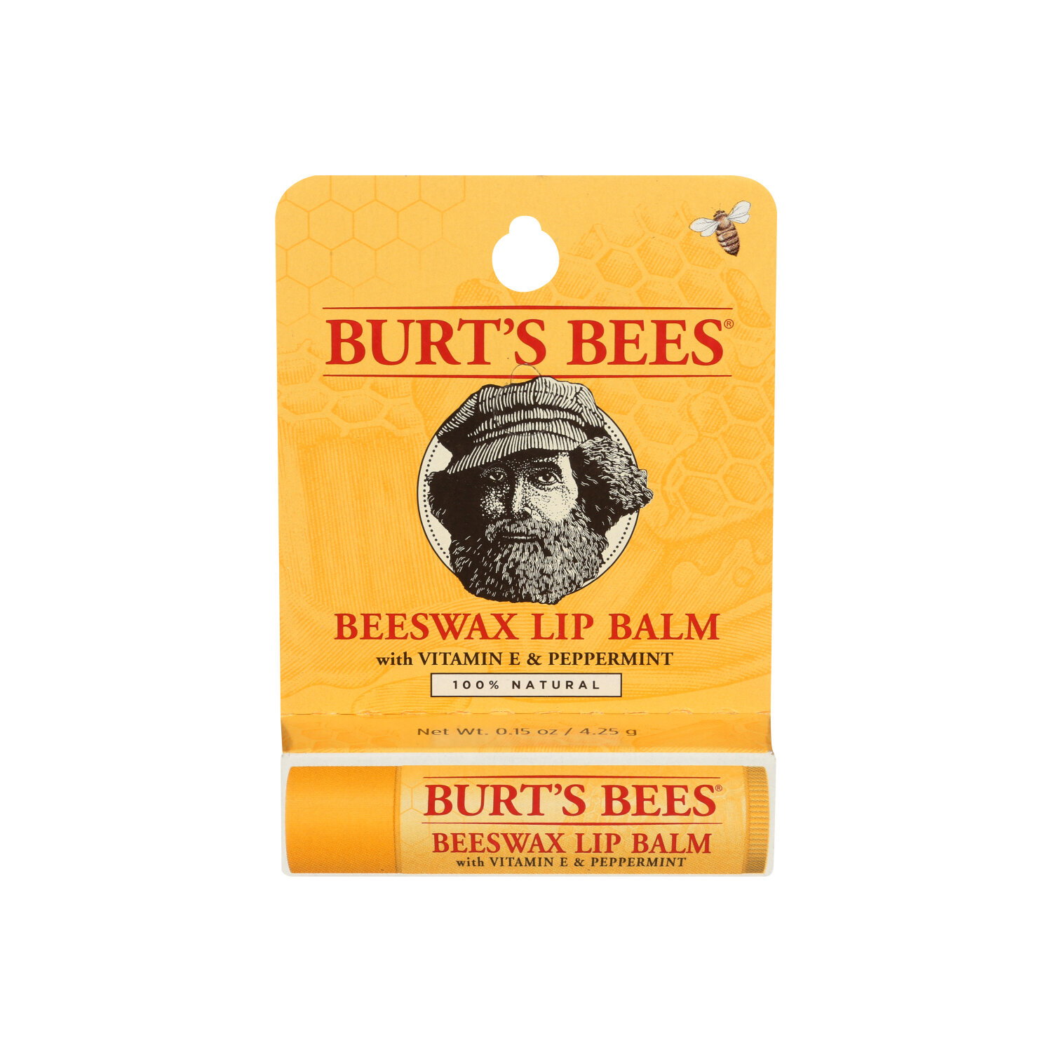 BURT's Bees Lip Balm Beeswax - 0.15 Ounce Image 1 of 2