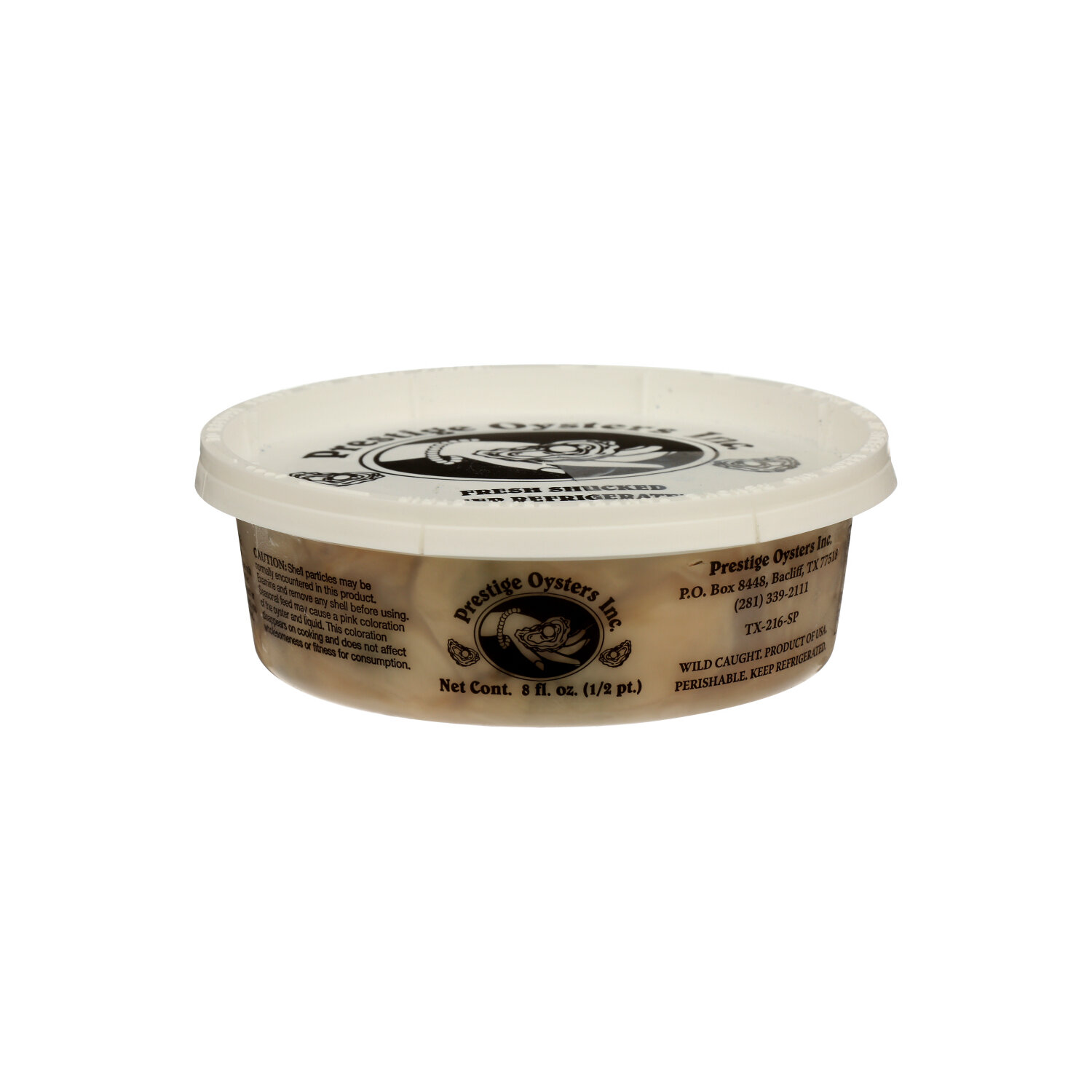 Prestige OYSTER's INC. Oysters Retail Cup - 8 Fluid Ounce Image 1 of 3