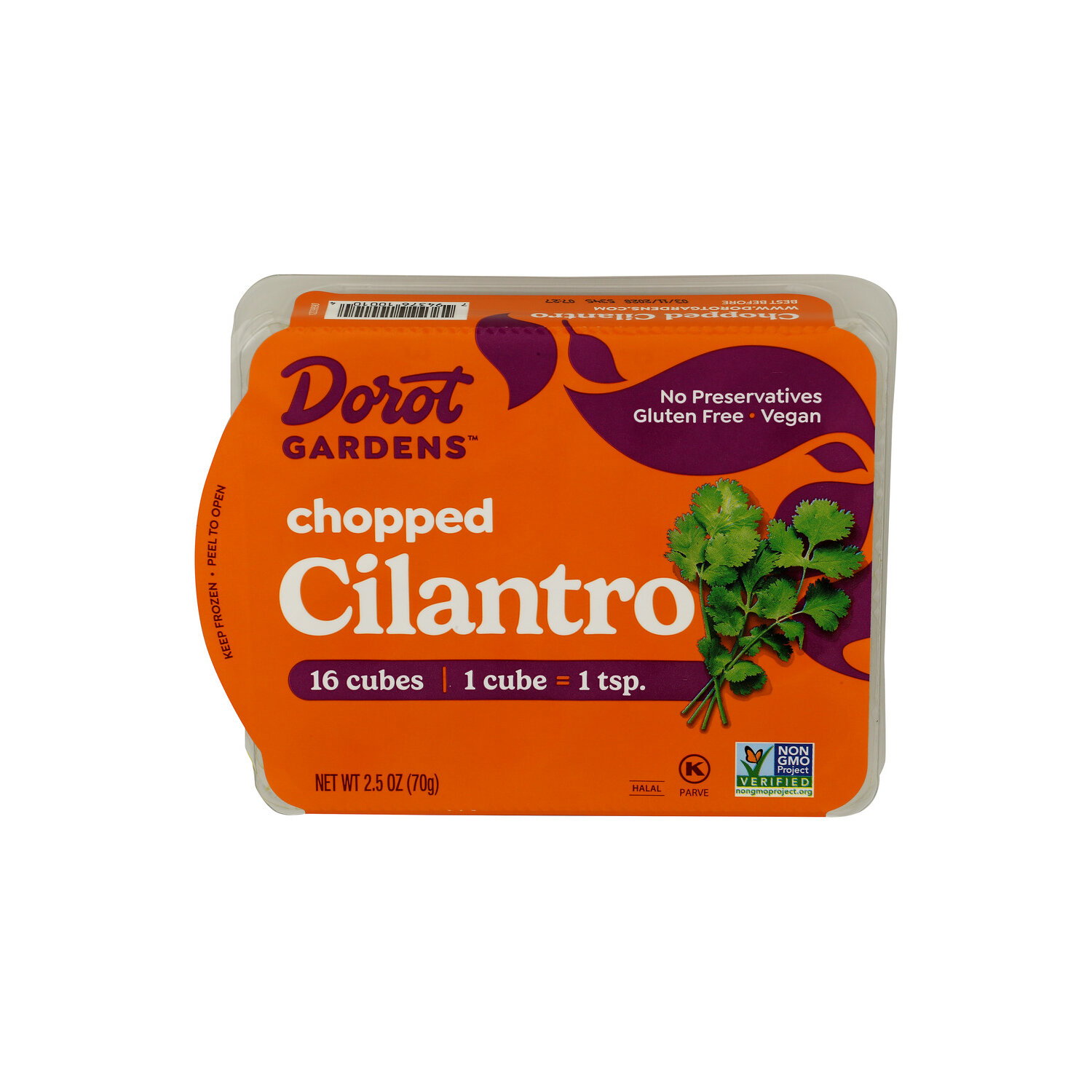 Dorot Fresh Cilantro Frozen Herb Cubes - 0.156 Ounce - 16 Count Image 1 of 4