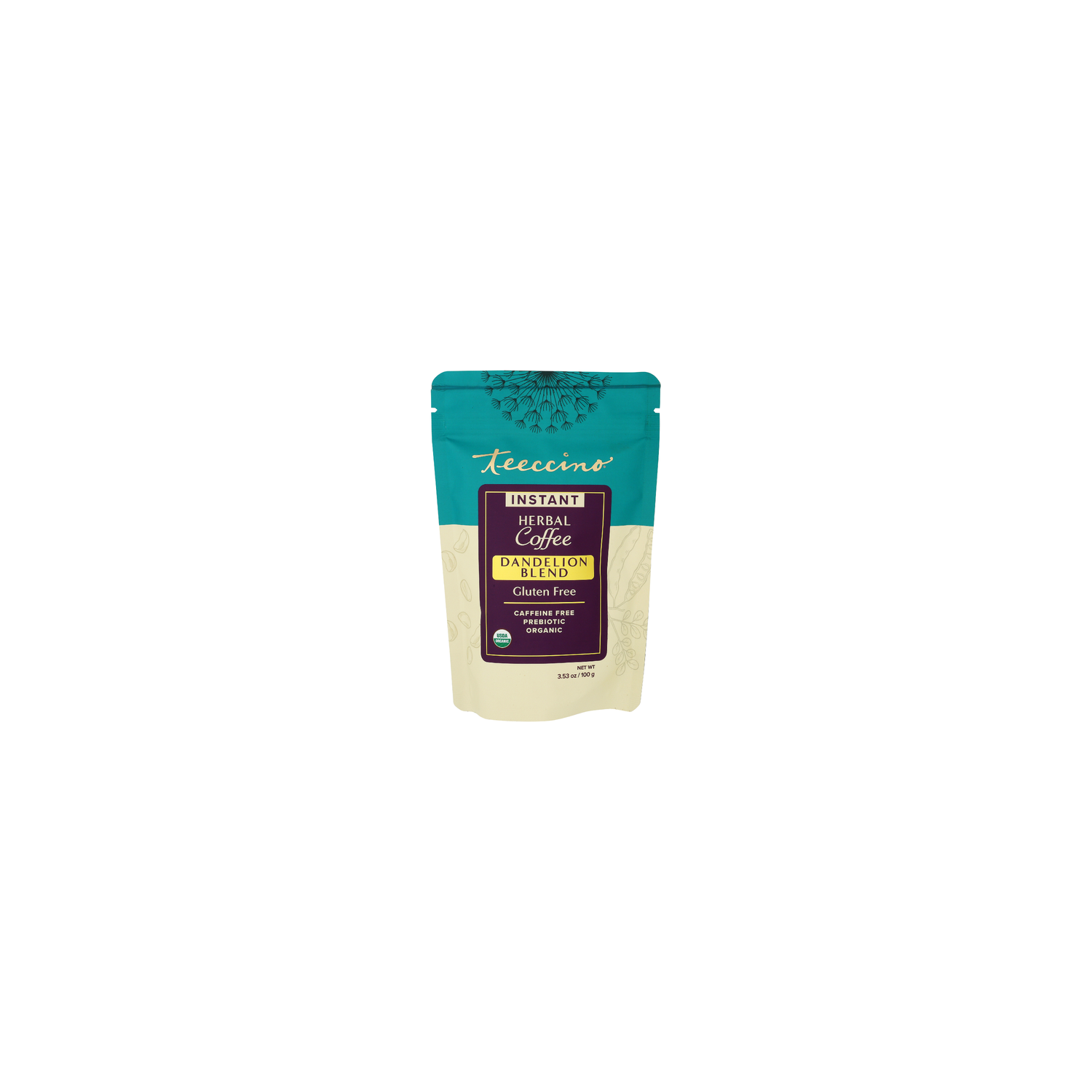 Teeccino Instant Dandelion Herbal Coffee - 3.53 Ounce Image 1 of 4