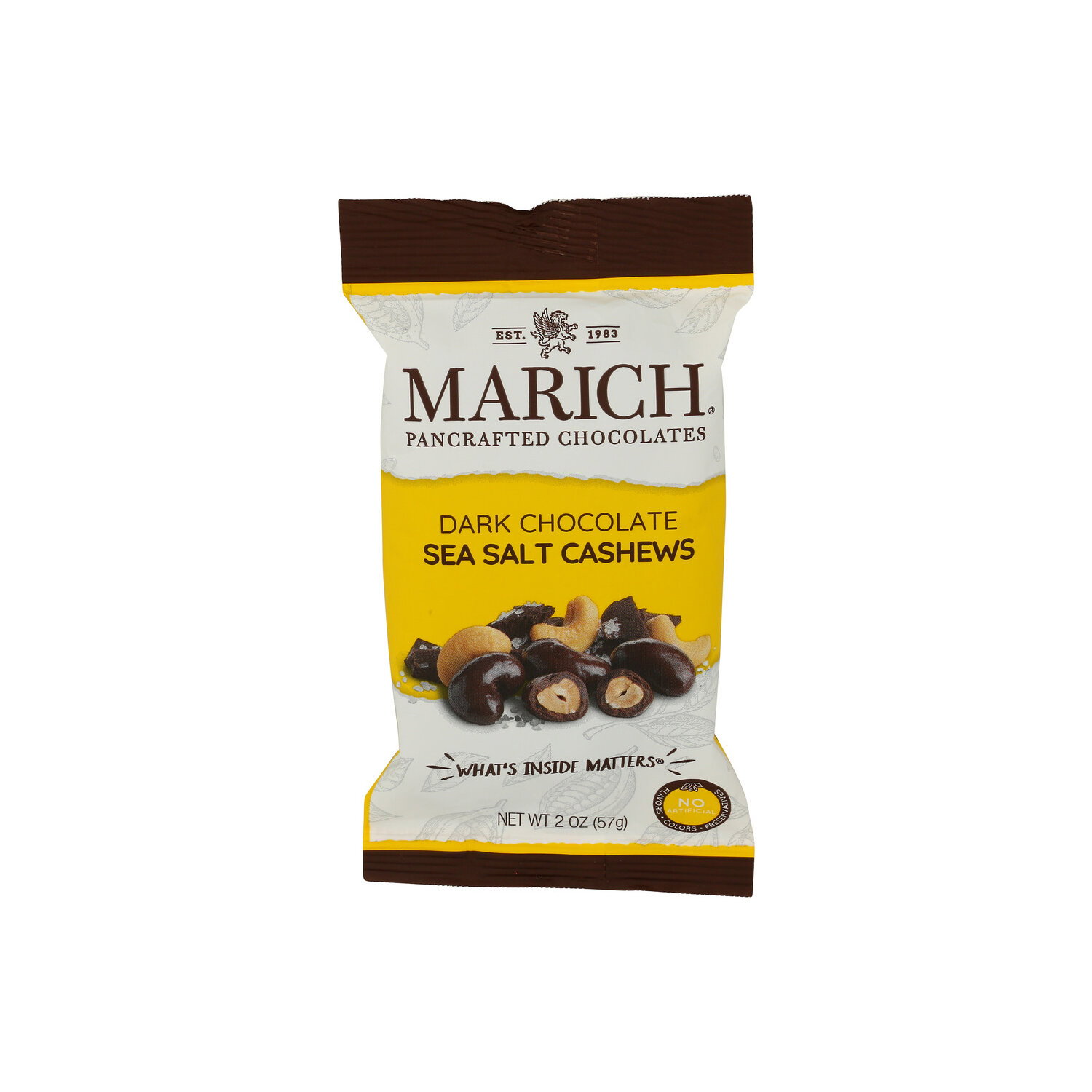 MARICH Dark Chocolate Sea Salt Cashews - 2 Ounce Image 1 of 4