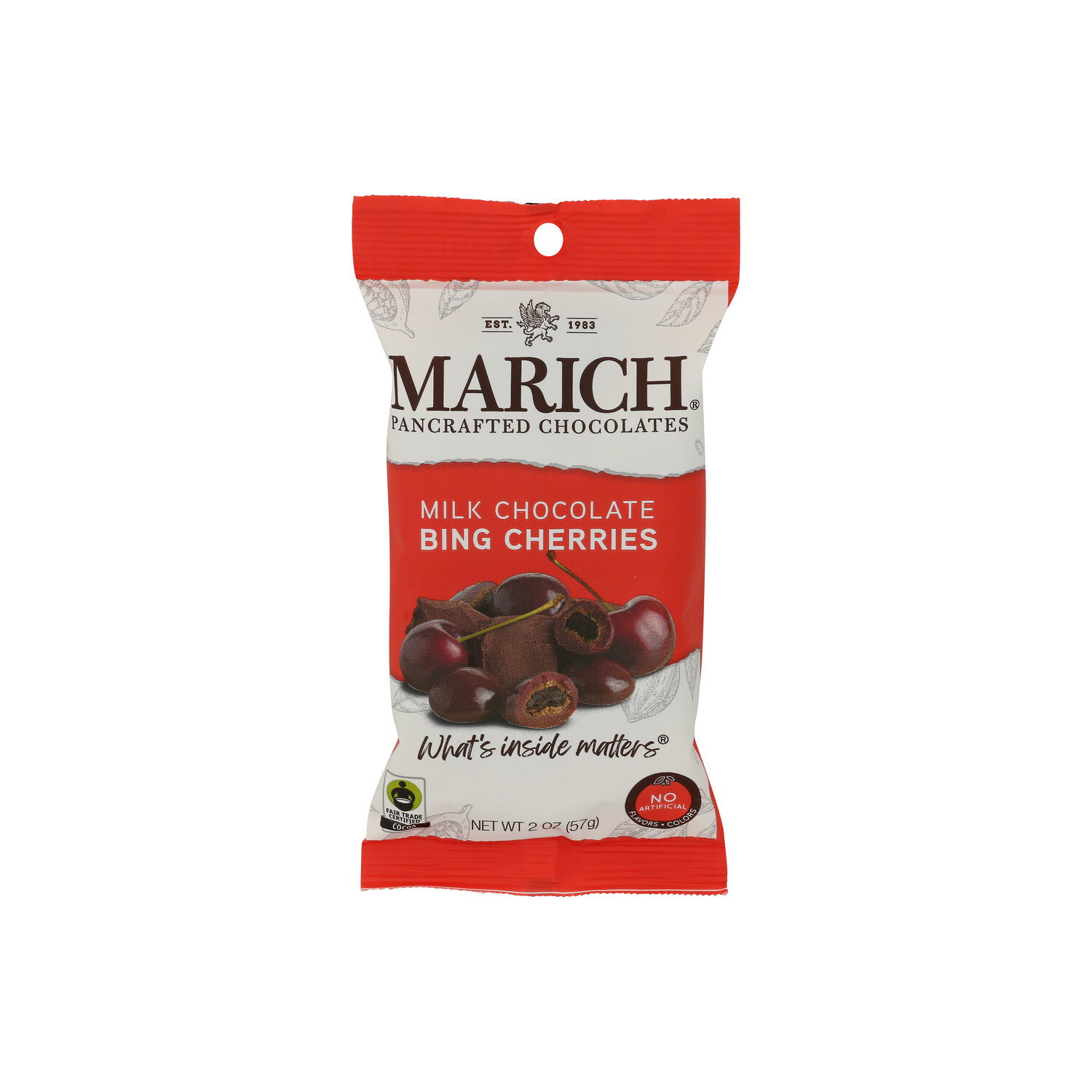 MARICH Milk Chocolate Bing Cherries - 2 Ounce Image 1 of 4