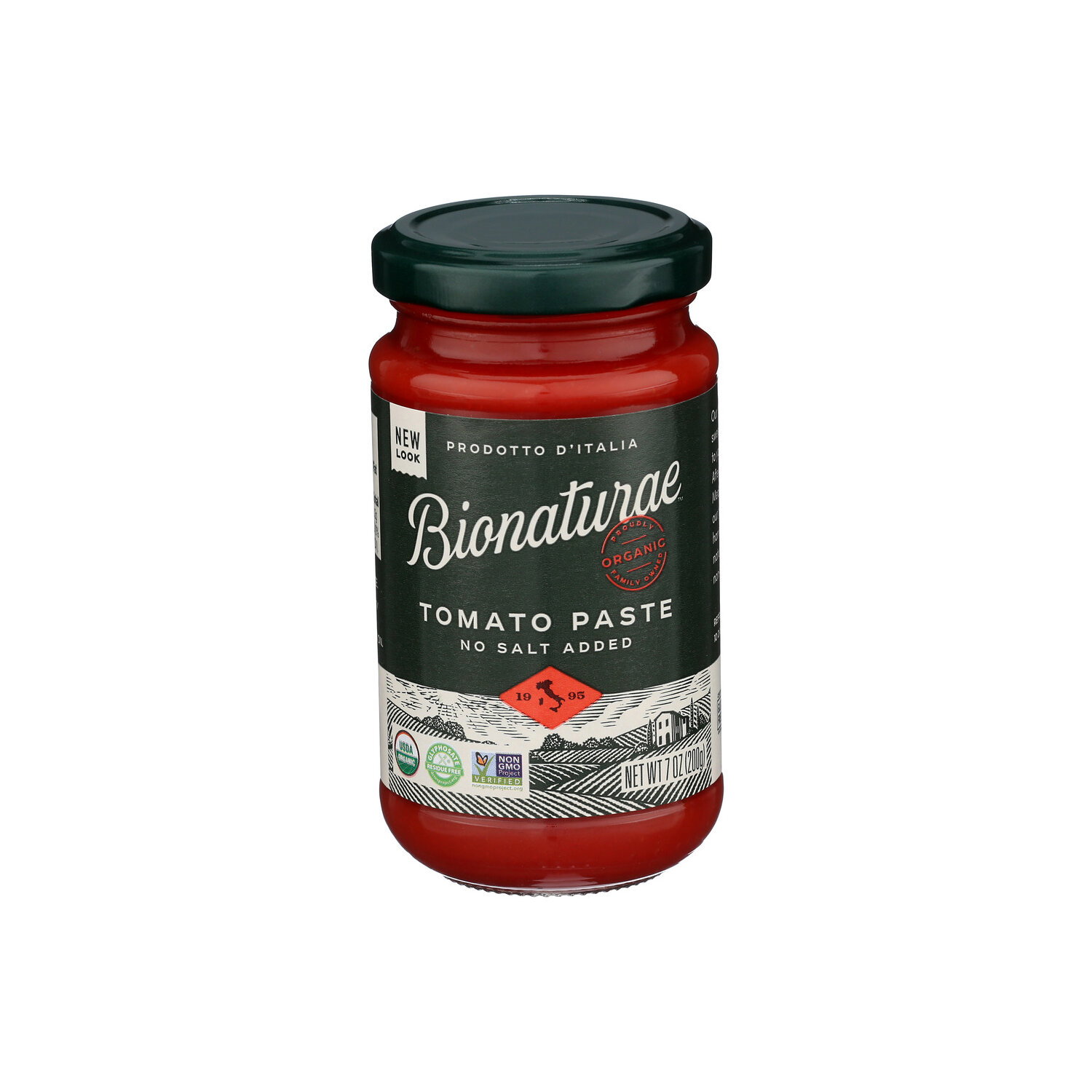 Bionaturae No Salt Added Organic Tomato Paste - 7 Ounce Image 1 of 4