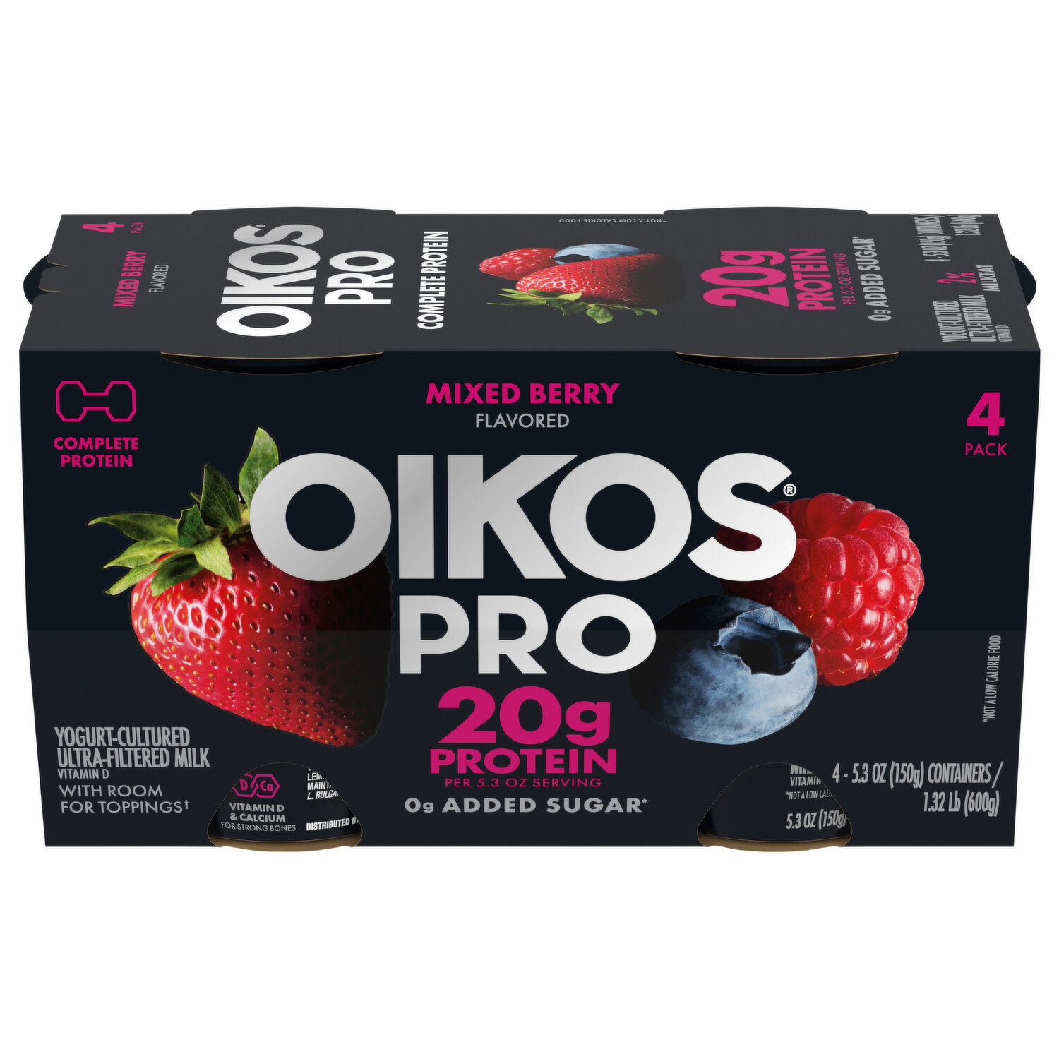 Oikos Pro Mixed Berry Flavored 4 Pack Yogurt - 4 Each - Brookshire's