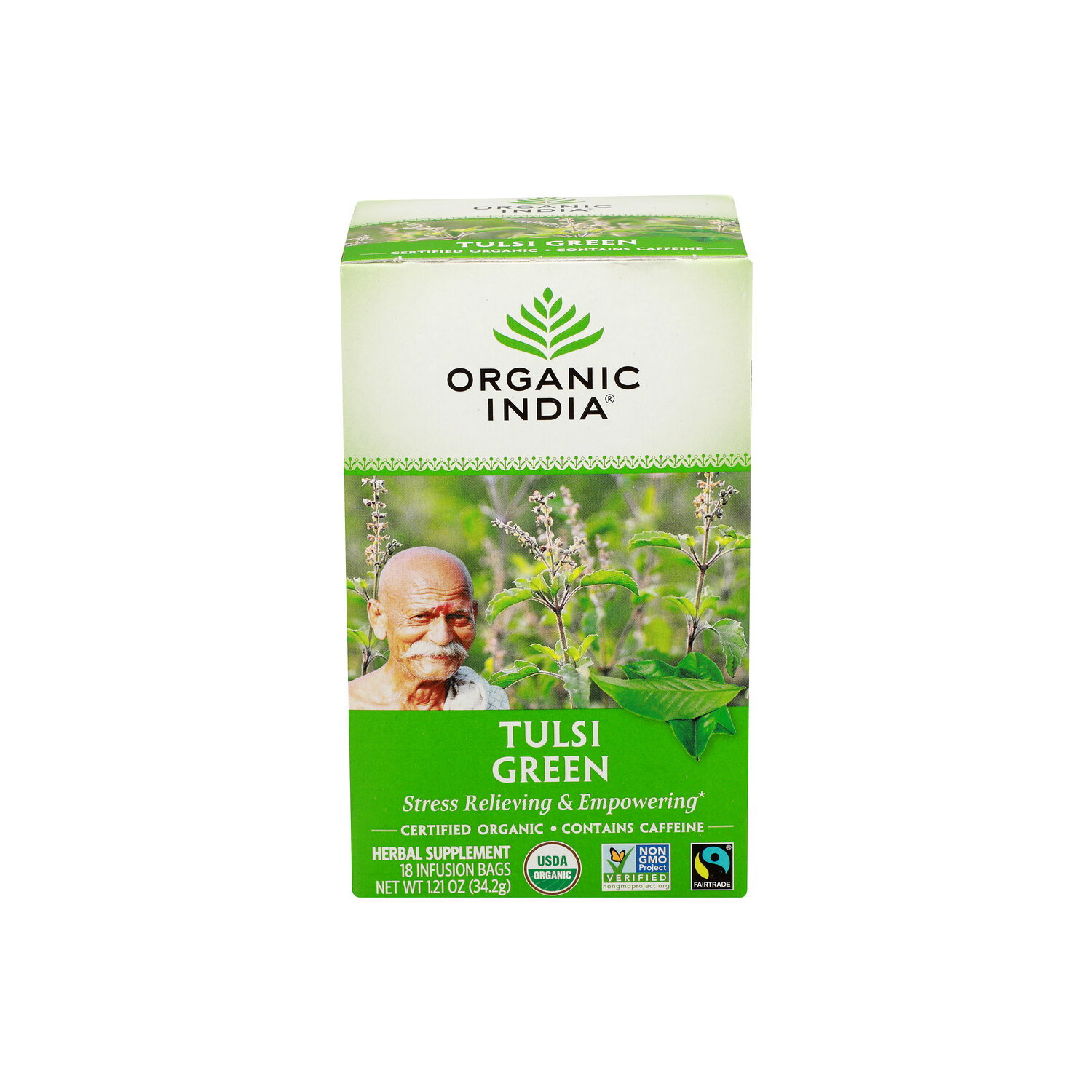 Organic India Tulsi Green - 0.067 Ounce - 18 Count Image 1 of 2